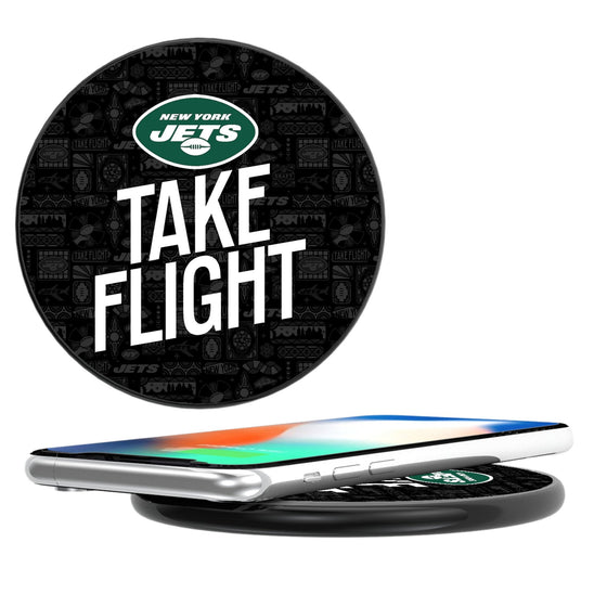 New York Jets 2024 Illustrated Limited Edition 15-Watt Wireless Charger-0
