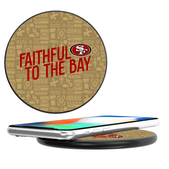 San Francisco 49ers 2024 Illustrated Limited Edition 15-Watt Wireless Charger-0