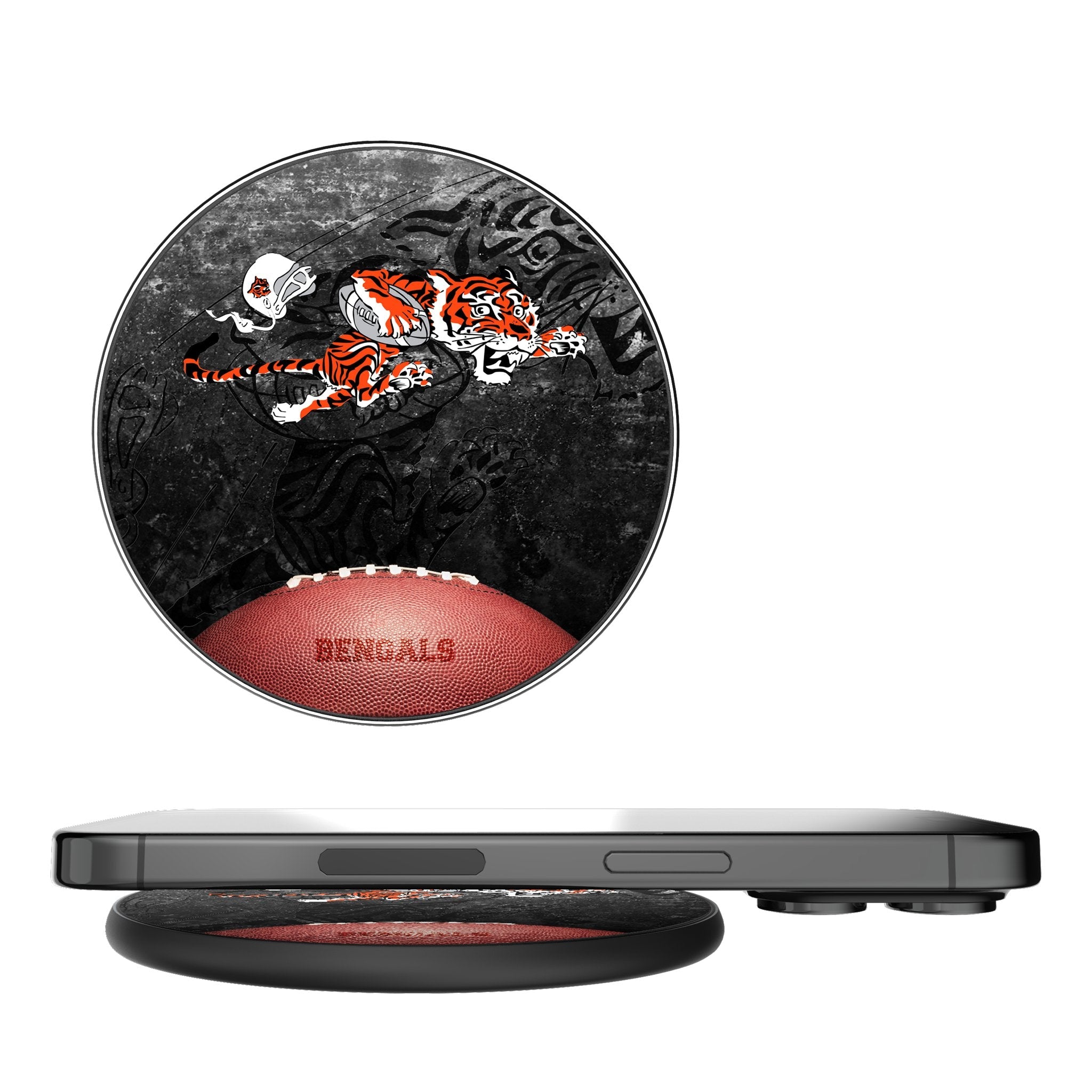 Cincinnati Bengals Historic Collection Legendary 15-Watt Wireless Charger - Sports Gifts, Sports Memorabilia, Sports Collectibles, Fan Shop