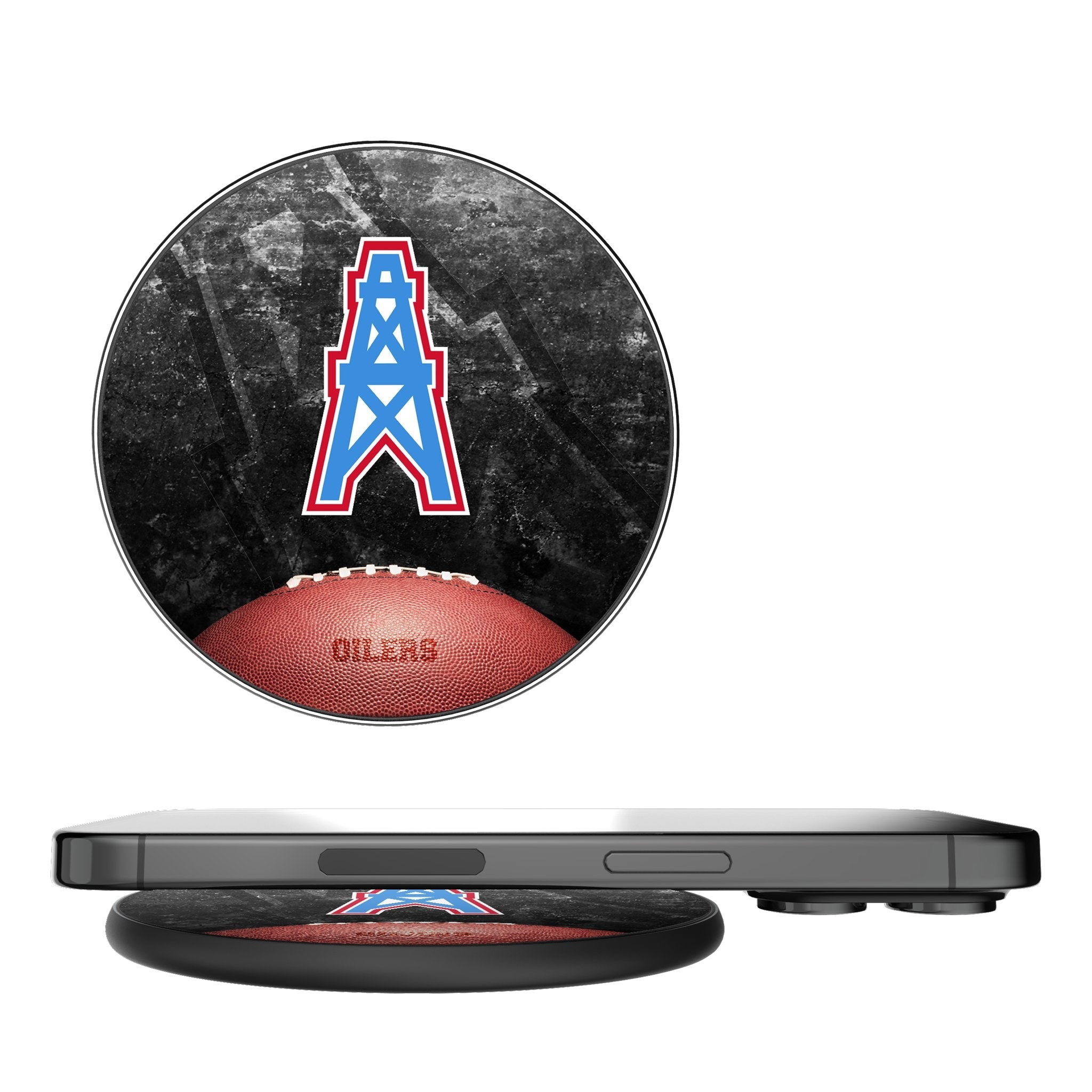 Houston Oilers Historic Collection Legendary 15-Watt Wireless Charger - Sports Gifts, Sports Memorabilia, Sports Collectibles, Fan Shop