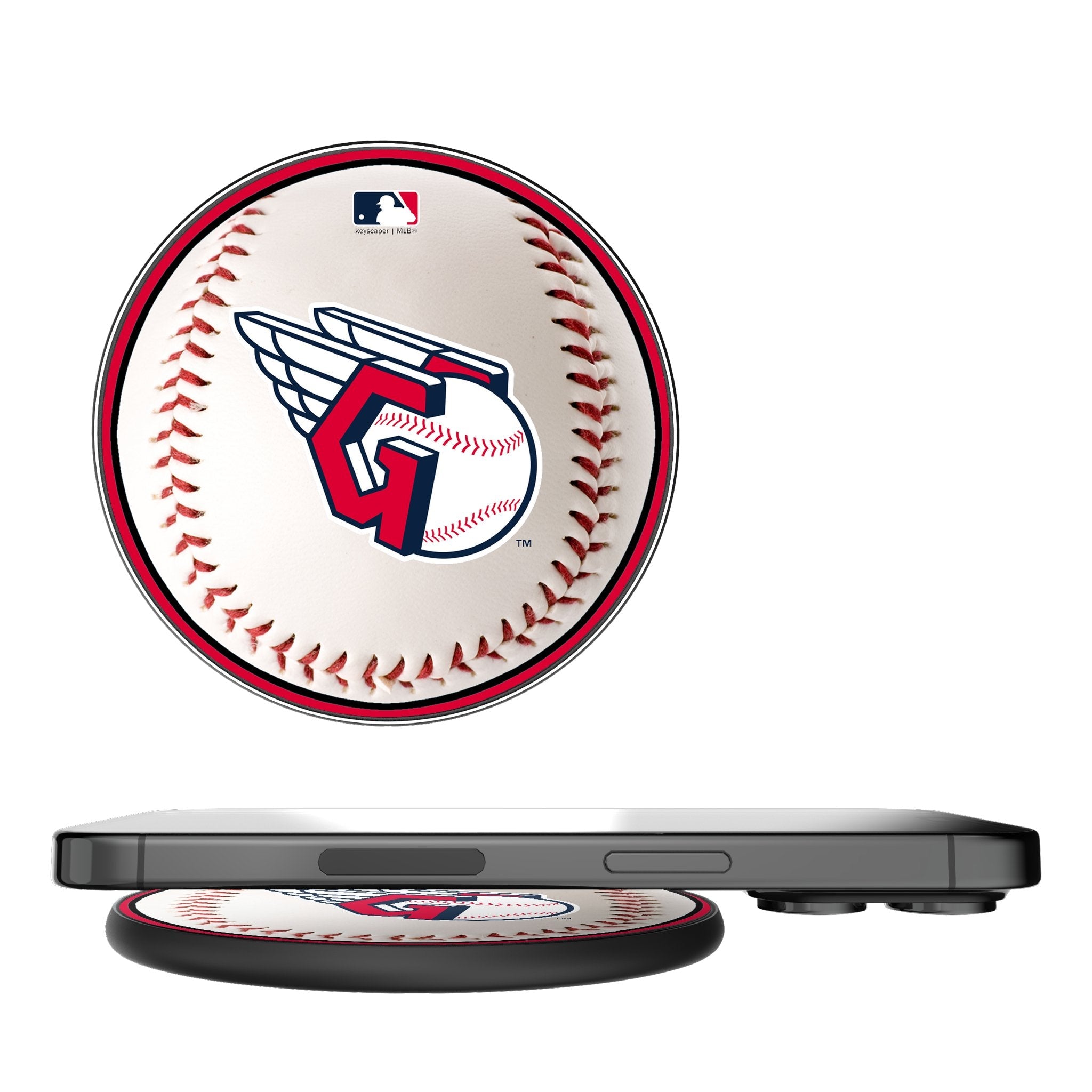 Cleveland Guardians Baseball 15-Watt Wireless Charger - Sports Gifts, Sports Memorabilia, Sports Collectibles, Fan Shop