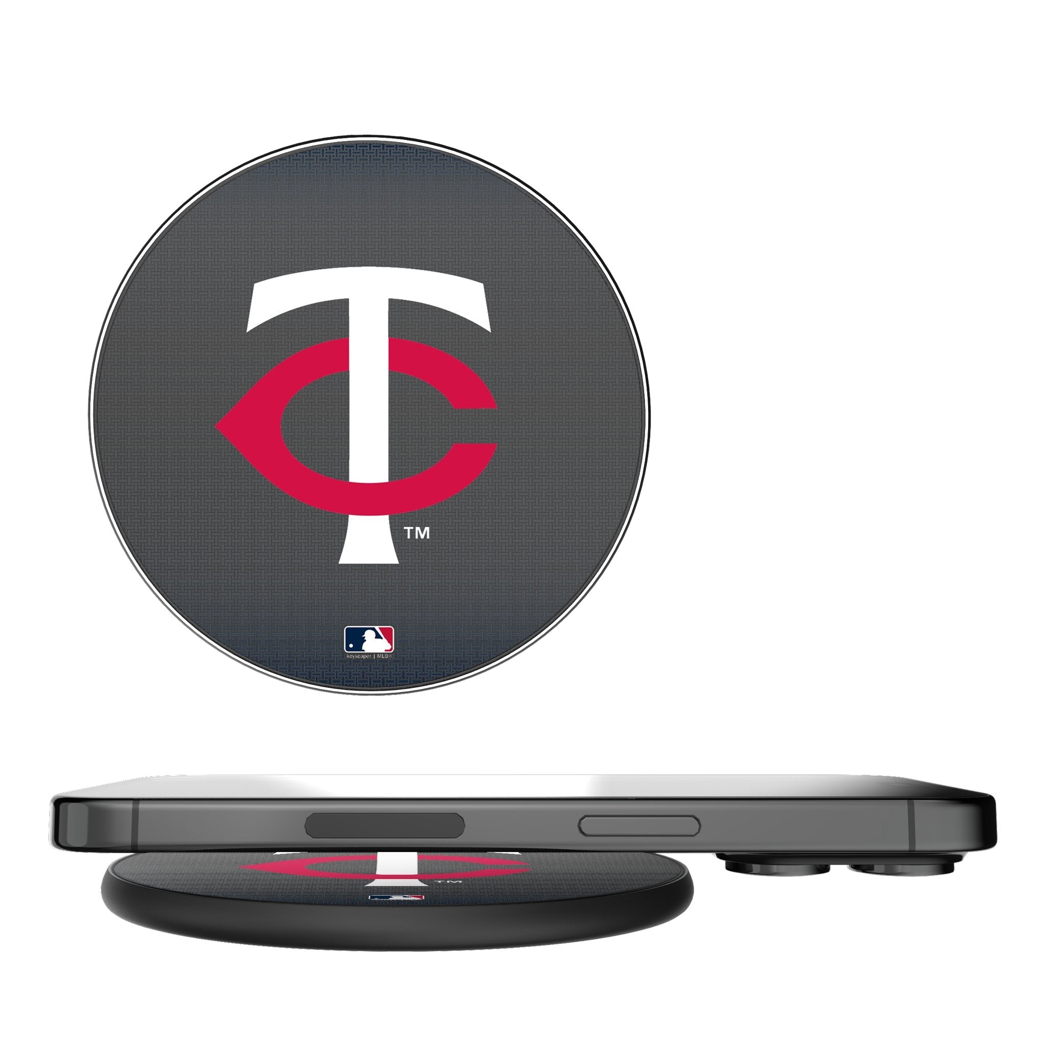 Minnesota Twins Linen 15-Watt Wireless Charger - Sports Gifts, Sports Memorabilia, Sports Collectibles, Fan Shop