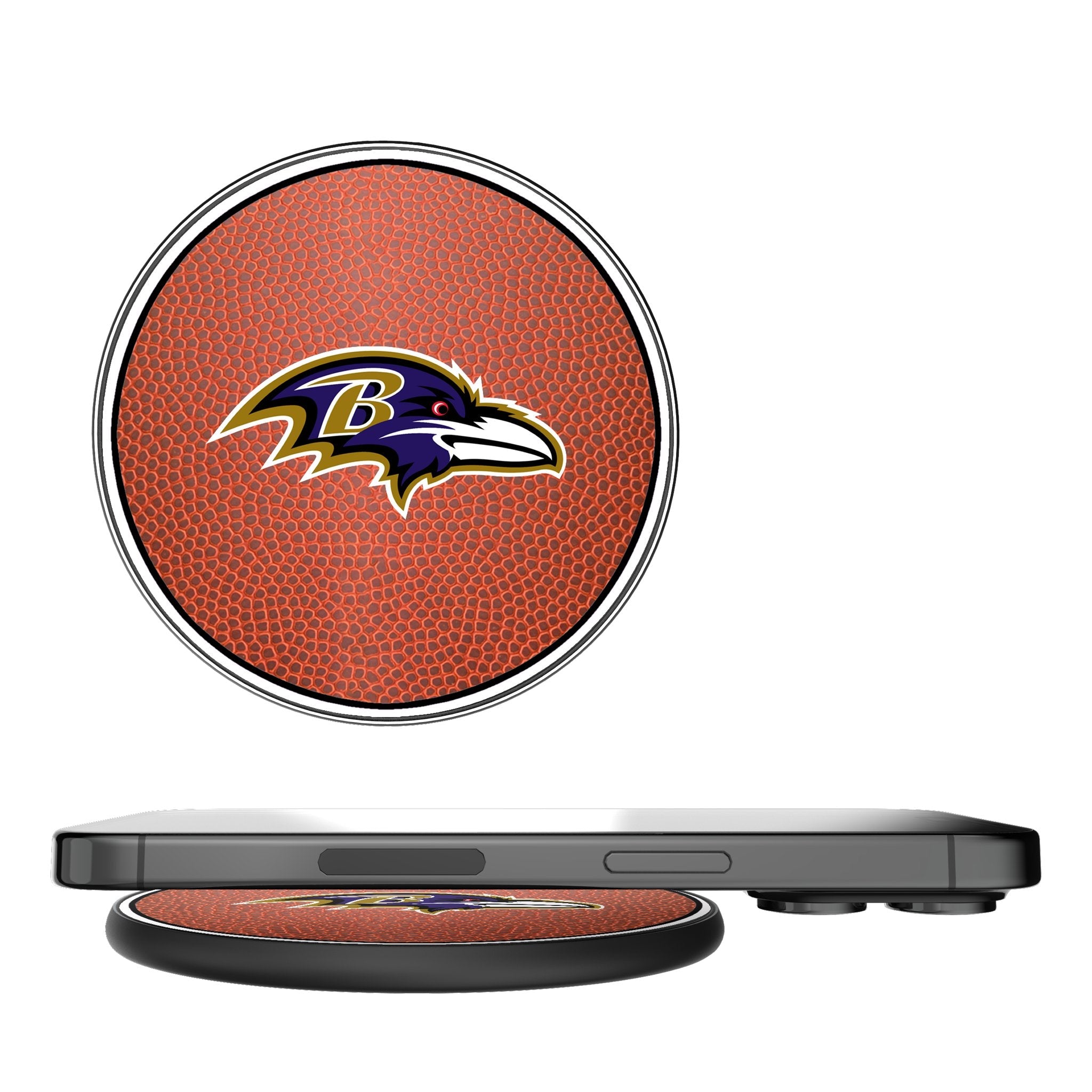 Baltimore Ravens Football 15-Watt Wireless Charger - Sports Gifts, Sports Memorabilia, Sports Collectibles, Fan Shop