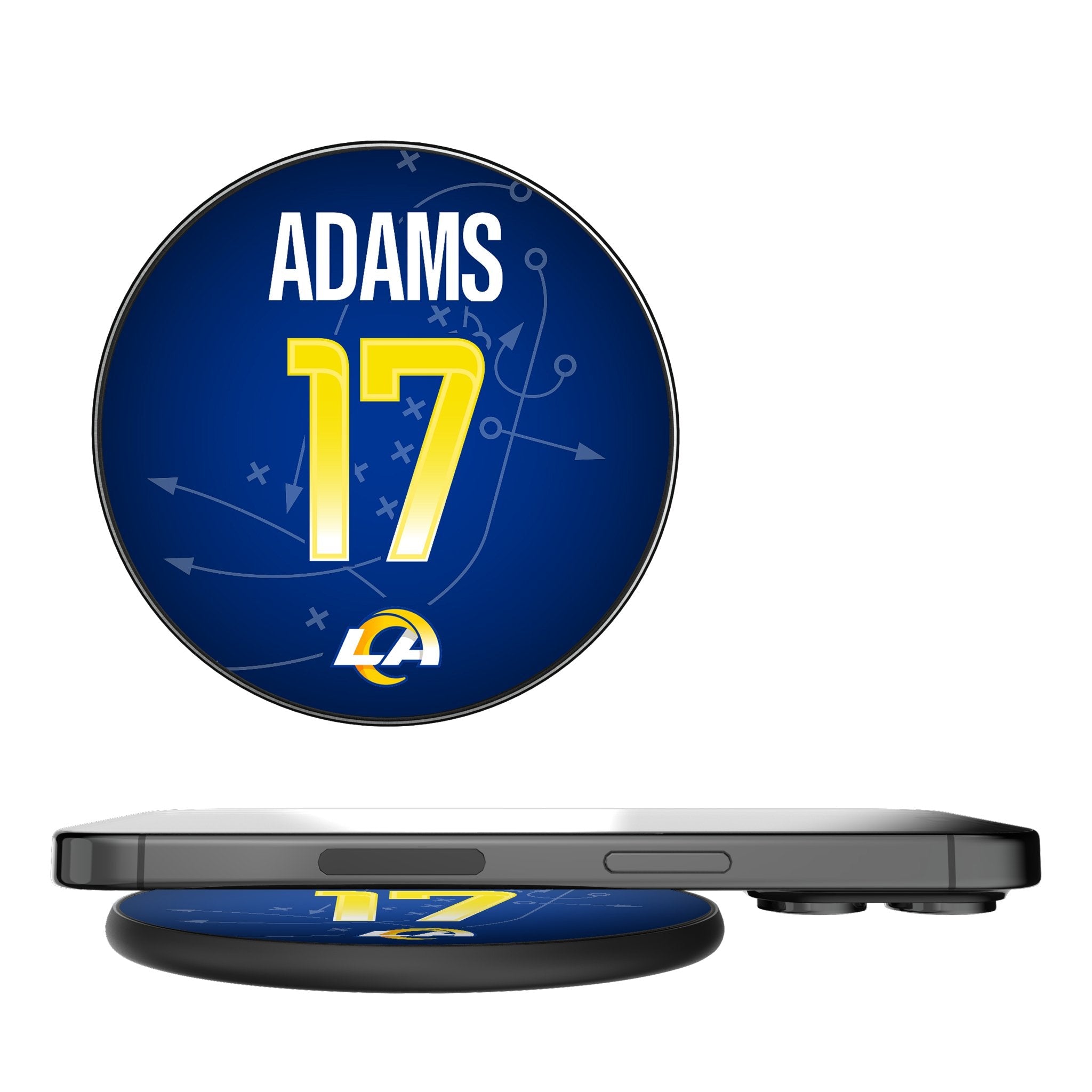 Davante Adams Los Angeles Rams 17 Game Tactic 15-Watt Wireless Charger - Sports Gifts, Sports Memorabilia, Sports Collectibles, Fan Shop