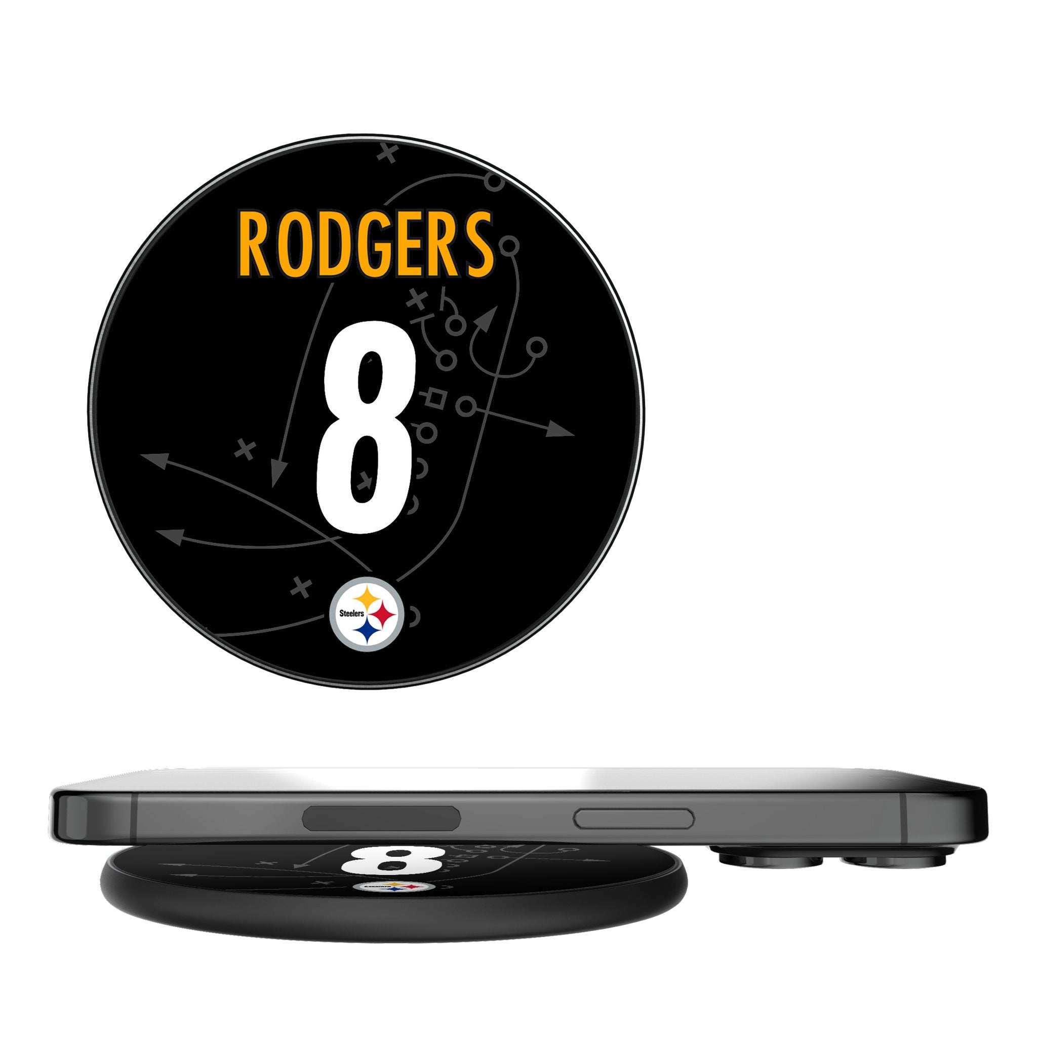 Aaron Rodgers Pittsburgh Steelers 8 Game Tactic 15-Watt Wireless Charger - Sports Gifts, Sports Memorabilia, Sports Collectibles, Fan Shop