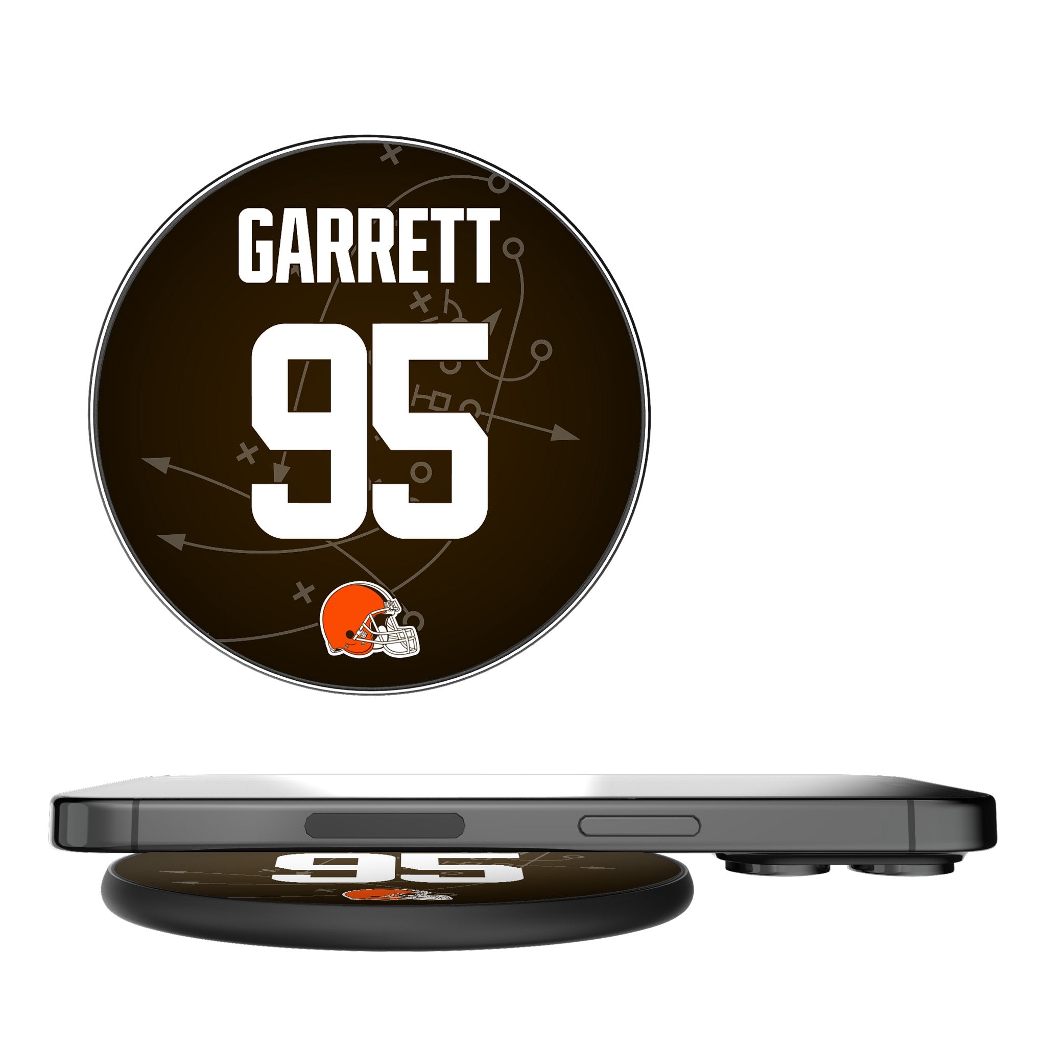 Myles Garrett Cleveland Browns 95 Ready 15-Watt Wireless Charger - Sports Gifts, Sports Memorabilia, Sports Collectibles, Fan Shop