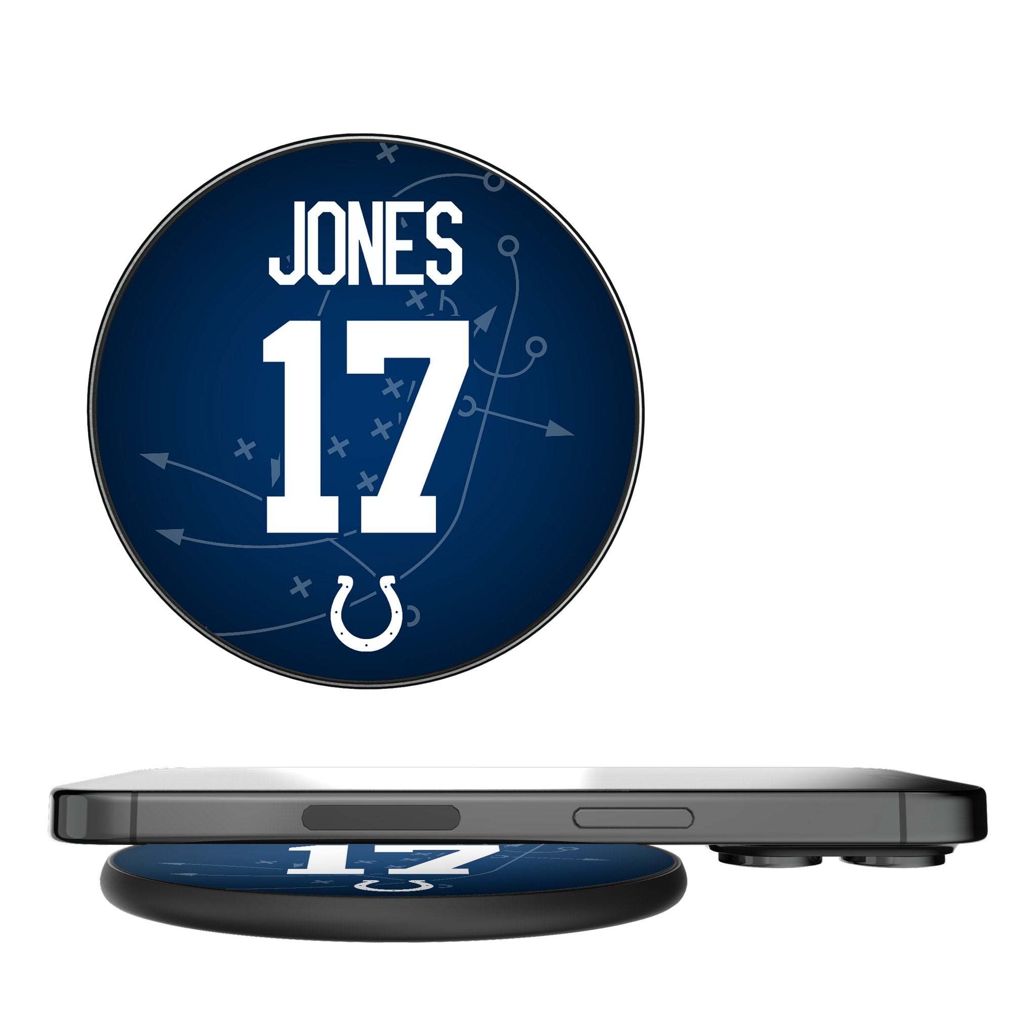 Daniel Jones Indianapolis Colts 17 Game Tactic 15-Watt Wireless Charger - Sports Gifts, Sports Memorabilia, Sports Collectibles, Fan Shop
