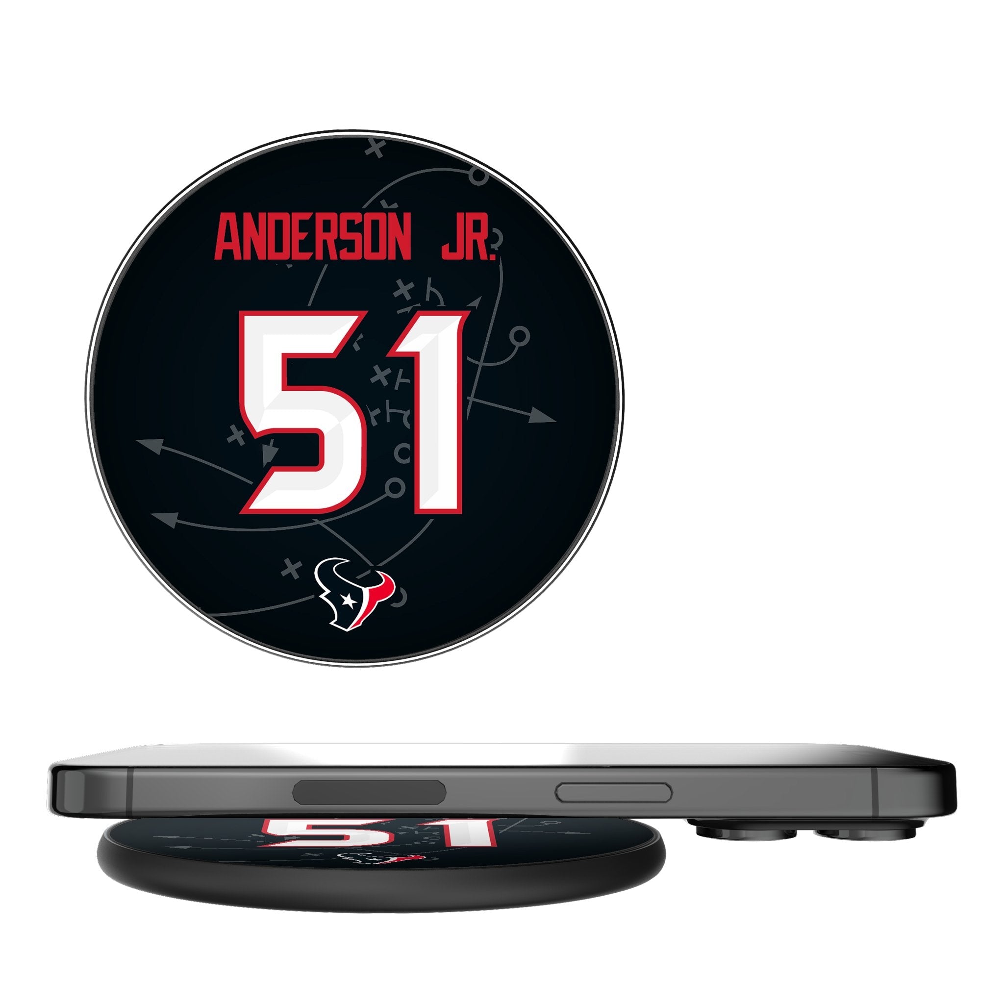 Will Anderson Jr. Houston Texans 51 Ready 15-Watt Wireless Charger - Sports Gifts, Sports Memorabilia, Sports Collectibles, Fan Shop