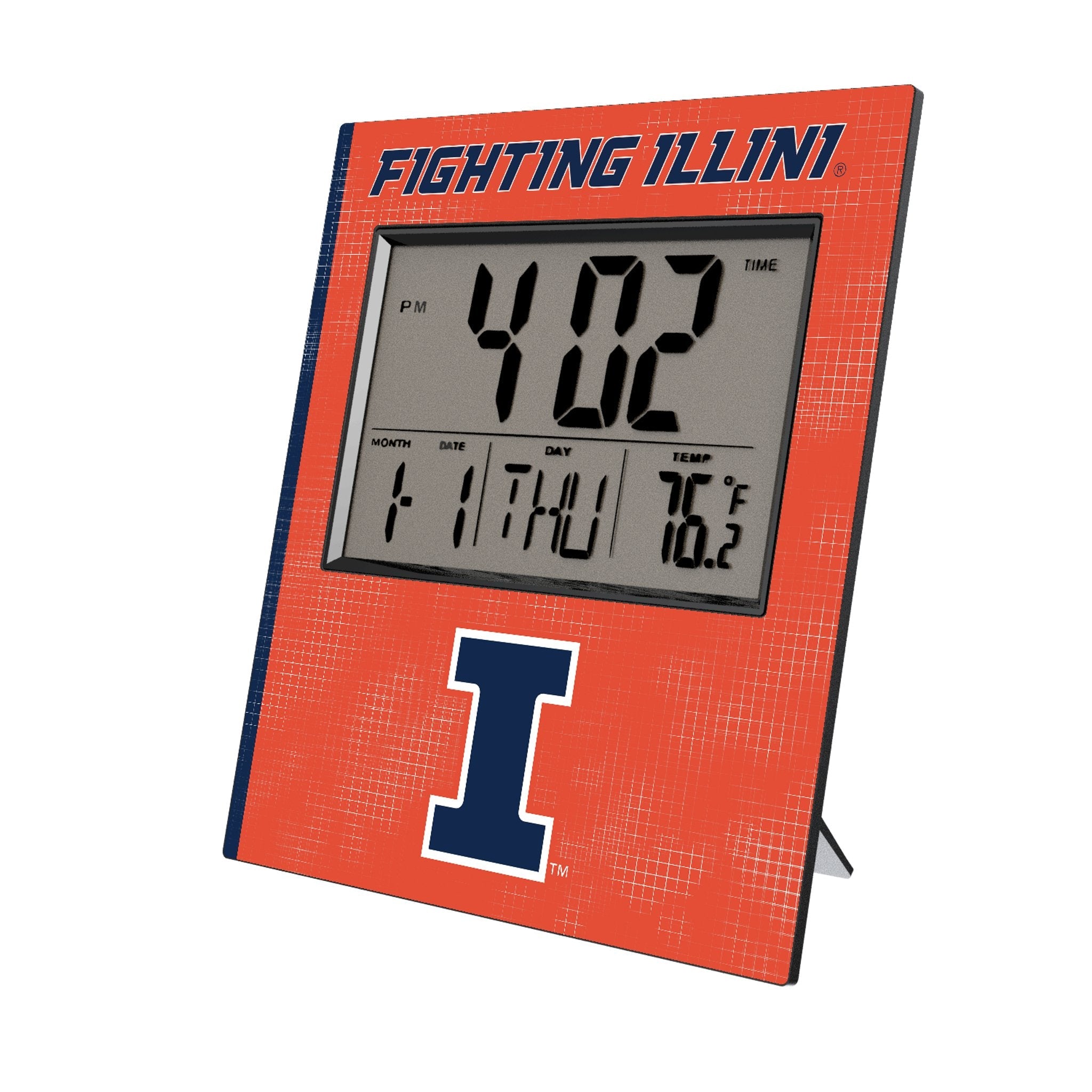 University of Illinois Fighting Illini Hatch Wall Clock - Sports Gifts, Sports Memorabilia, Sports Collectibles, Fan Shop