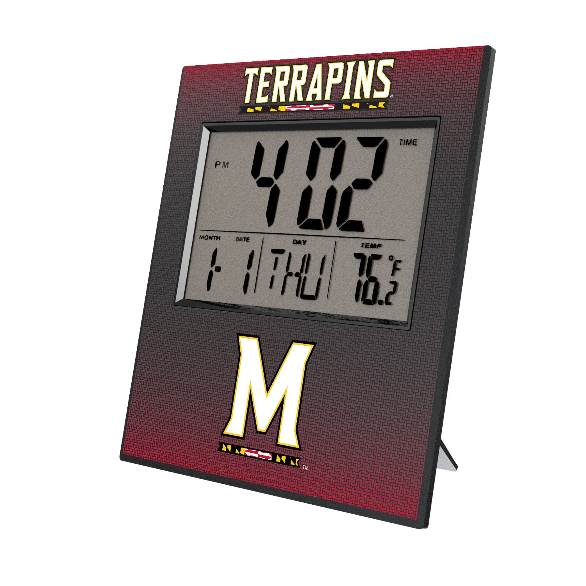 University of Maryland Terrapins Linen Wall Clock - Sports Gifts, Sports Memorabilia, Sports Collectibles, Fan Shop