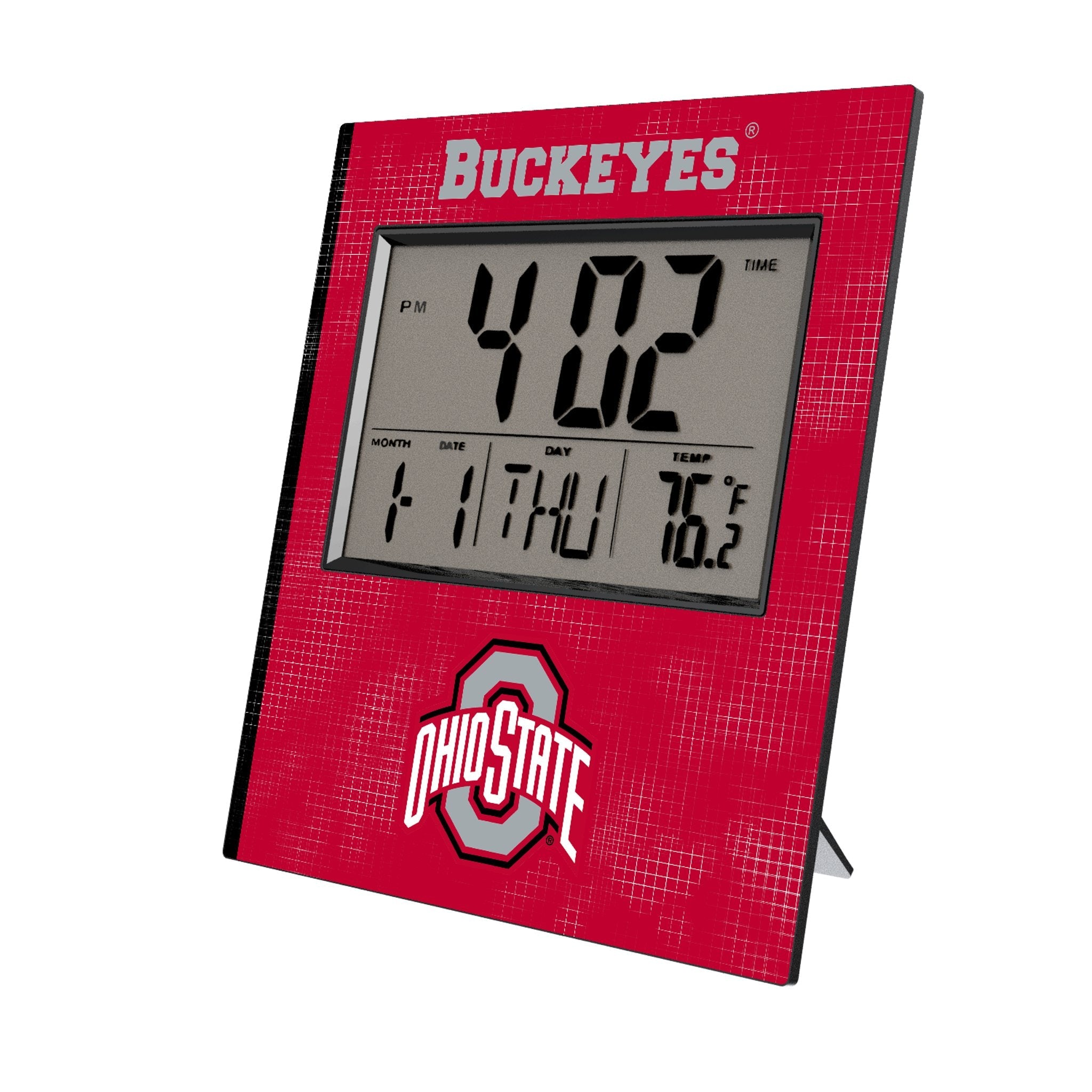 Ohio State University Buckeyes Hatch Wall Clock - Sports Gifts, Sports Memorabilia, Sports Collectibles, Fan Shop