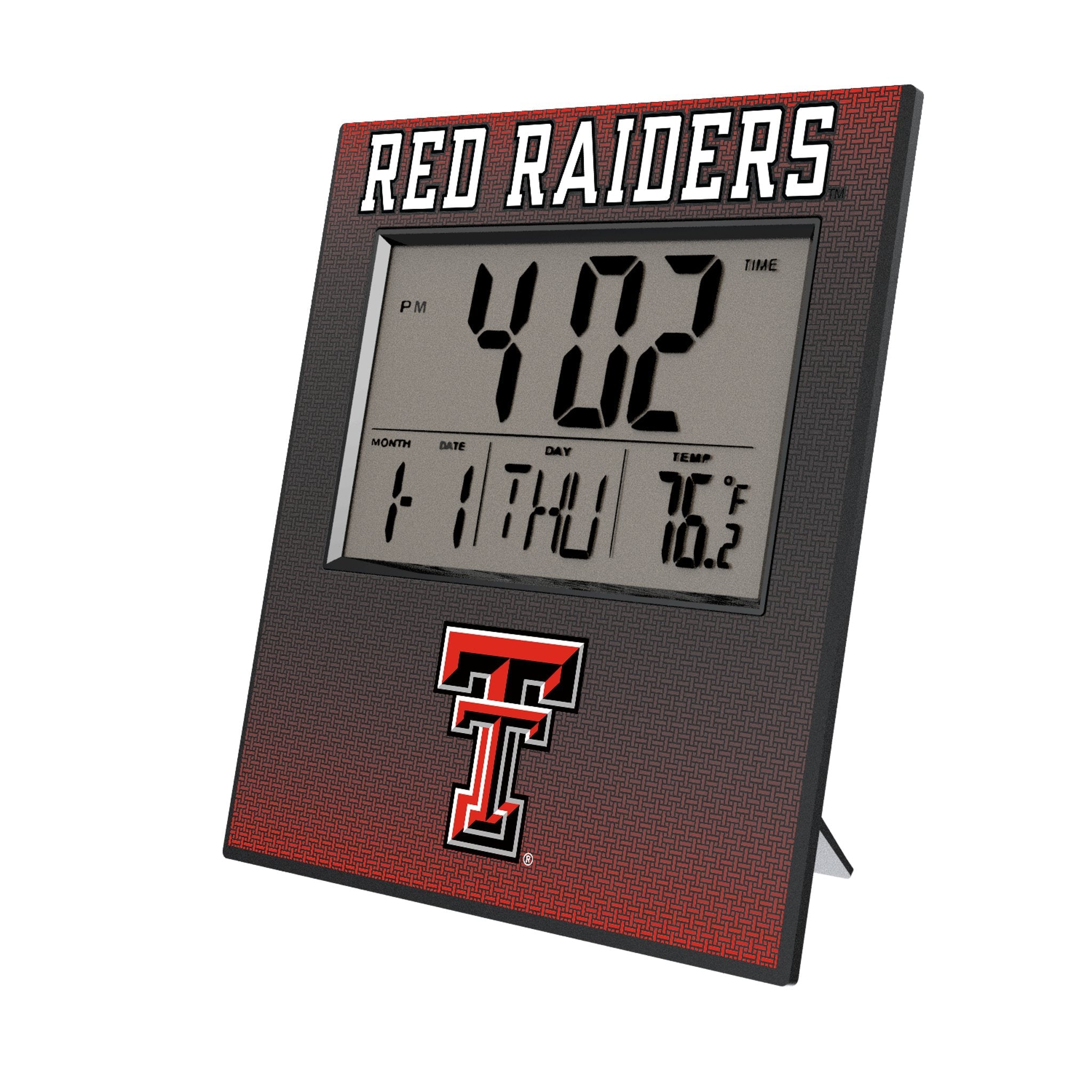 Texas Tech Red Raiders Linen Wall Clock - Sports Gifts, Sports Memorabilia, Sports Collectibles, Fan Shop