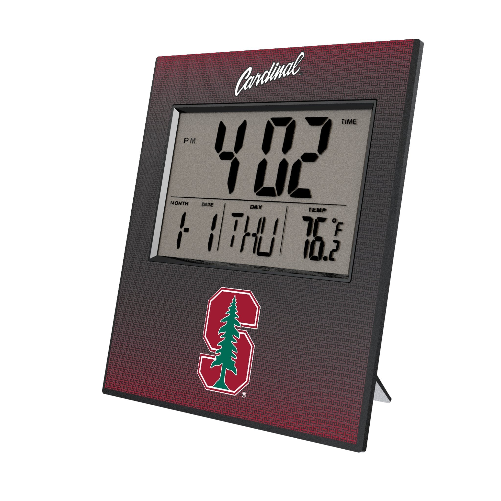Stanford University Cardinal Linen Wall Clock - Sports Gifts, Sports Memorabilia, Sports Collectibles, Fan Shop