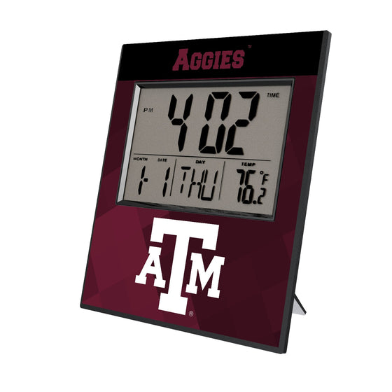 Texas A&M University Aggies Color Block Wall Clock - Sports Gifts, Sports Memorabilia, Sports Collectibles, Fan Shop