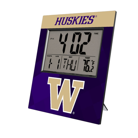 University of Washington Huskies Color Block Wall Clock - Sports Gifts, Sports Memorabilia, Sports Collectibles, Fan Shop