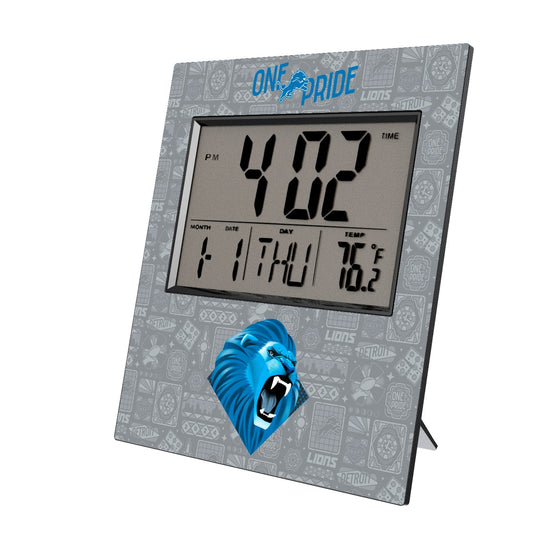 Detroit Lions 2024 Illustrated Limited Edition Wall Clock-0