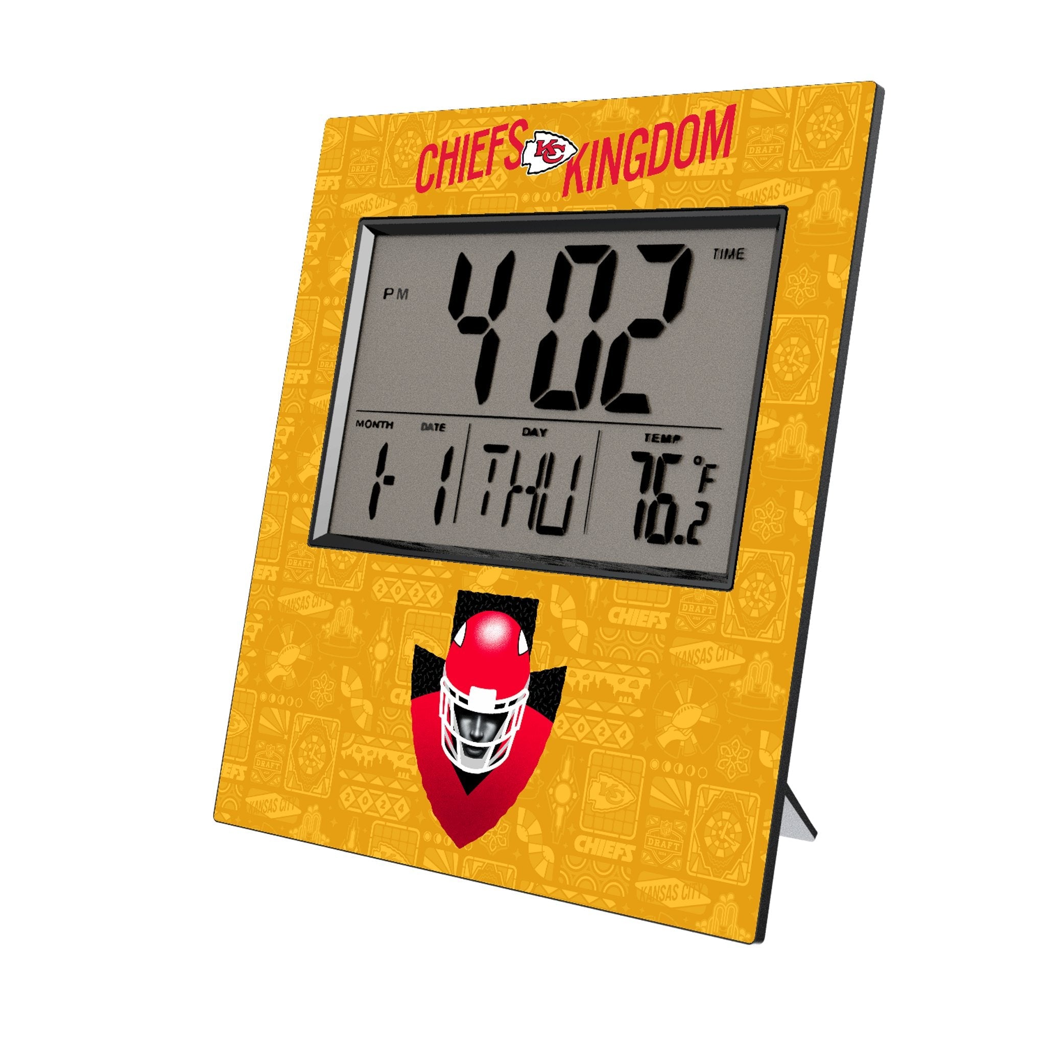 Kansas City Chiefs 2024 Edition Wall Clock - Sports Gifts, Sports Memorabilia, Sports Collectibles, Fan Shop