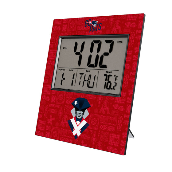New England Patriots 2024 Illustrated Limited Edition Wall Clock-0