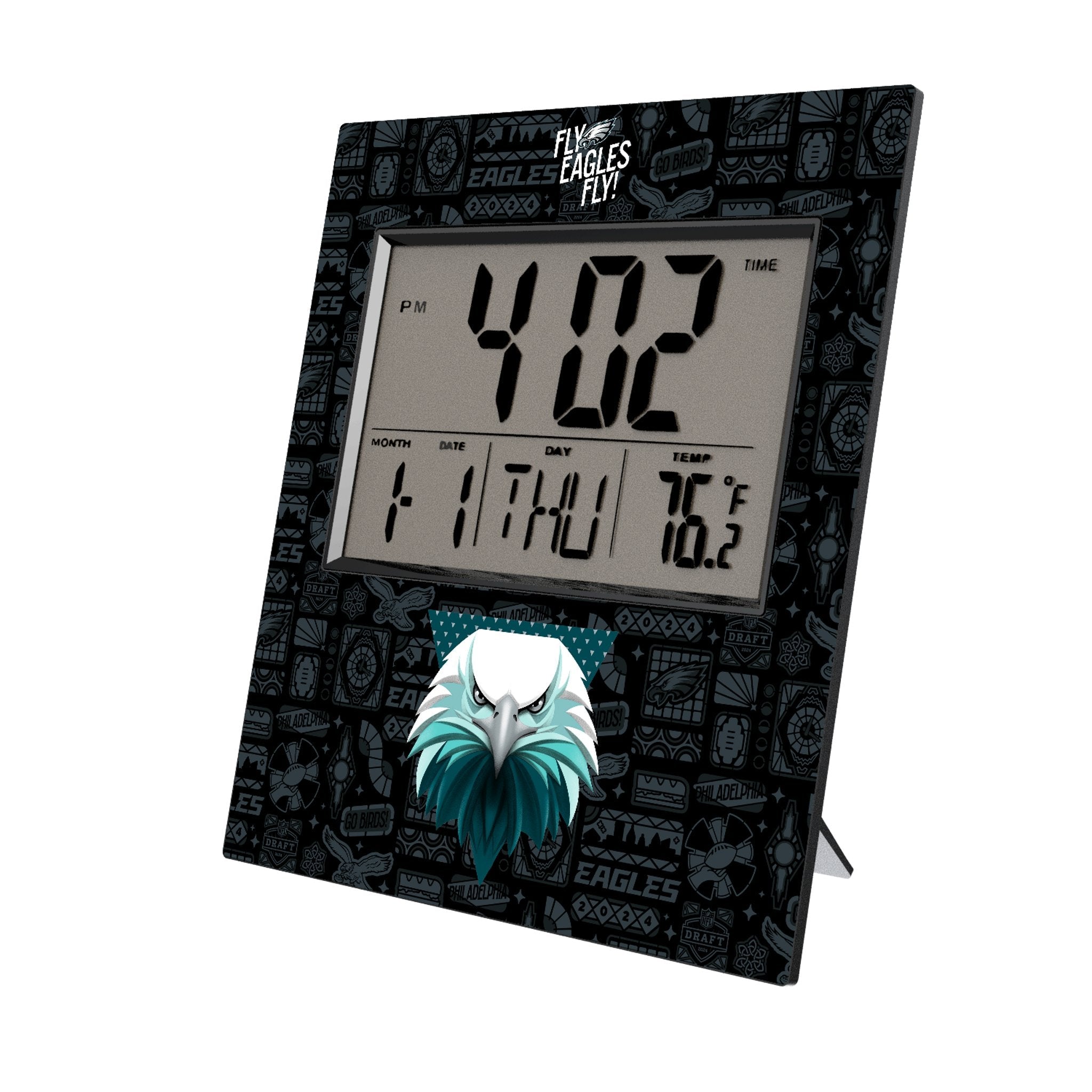 Philadelphia Eagles 2024 Edition Wall Clock - Sports Gifts, Sports Memorabilia, Sports Collectibles, Fan Shop