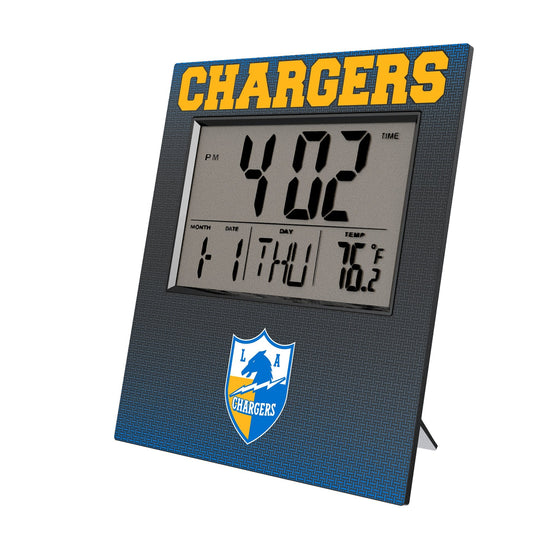 Los Angeles Chargers Historic Collection Linen Wall Clock - Sports Gifts, Sports Memorabilia, Sports Collectibles, Fan Shop