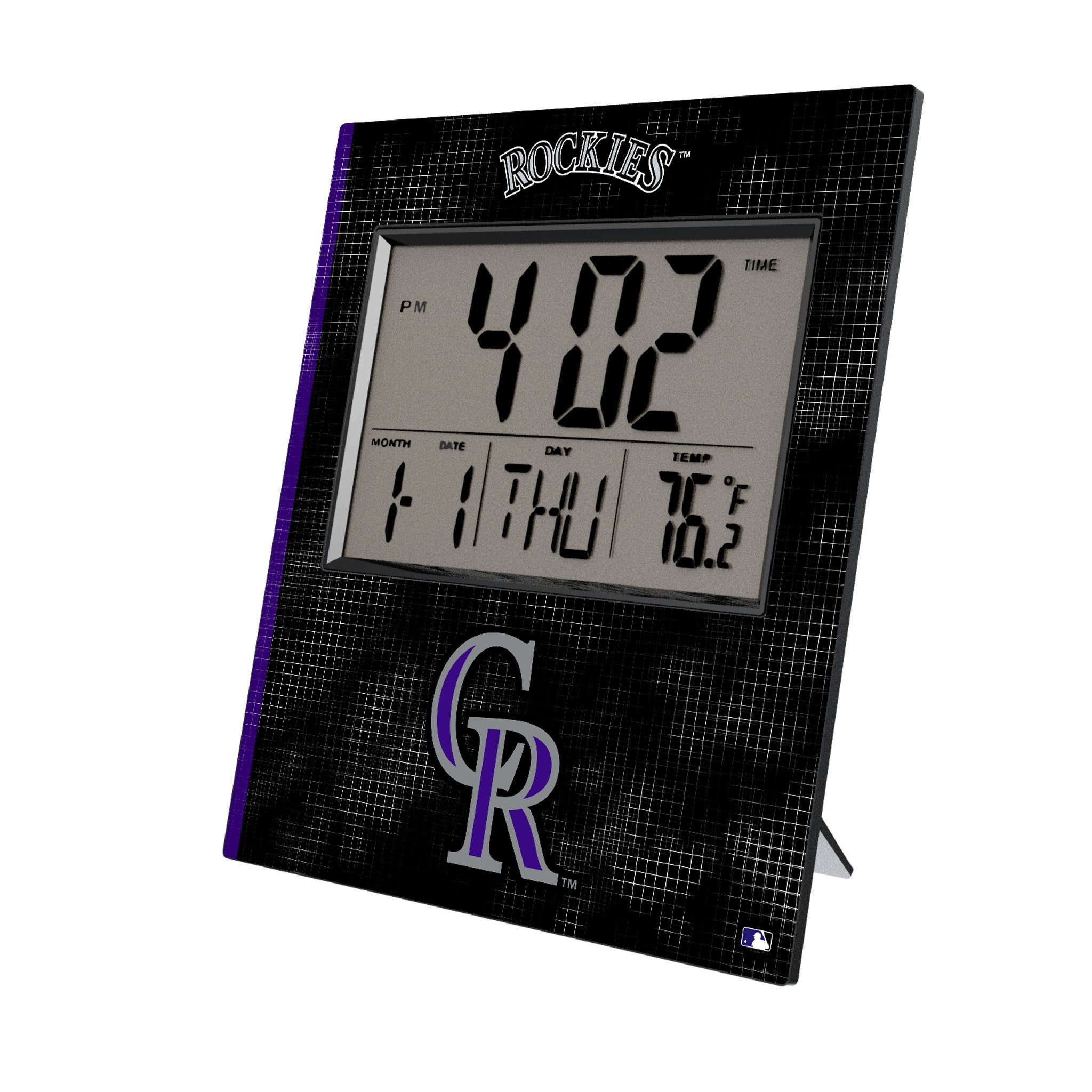 Colorado Rockies Hatch Wall Clock - Sports Gifts, Sports Memorabilia, Sports Collectibles, Fan Shop