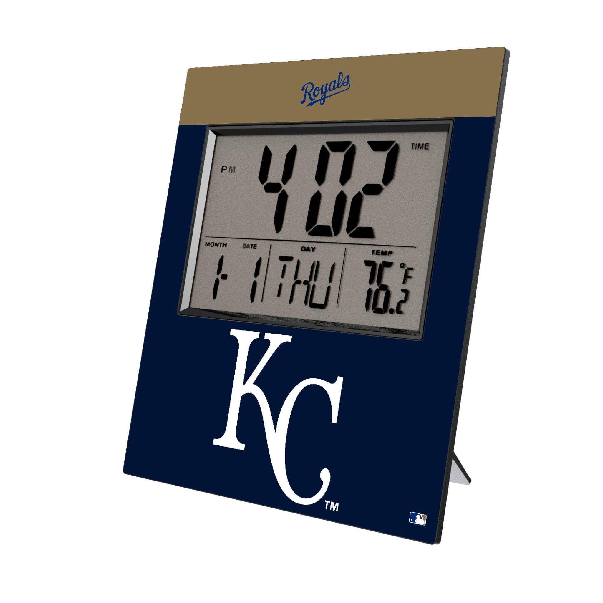 Kansas City Royals Color Block Wall Clock - Sports Gifts, Sports Memorabilia, Sports Collectibles, Fan Shop
