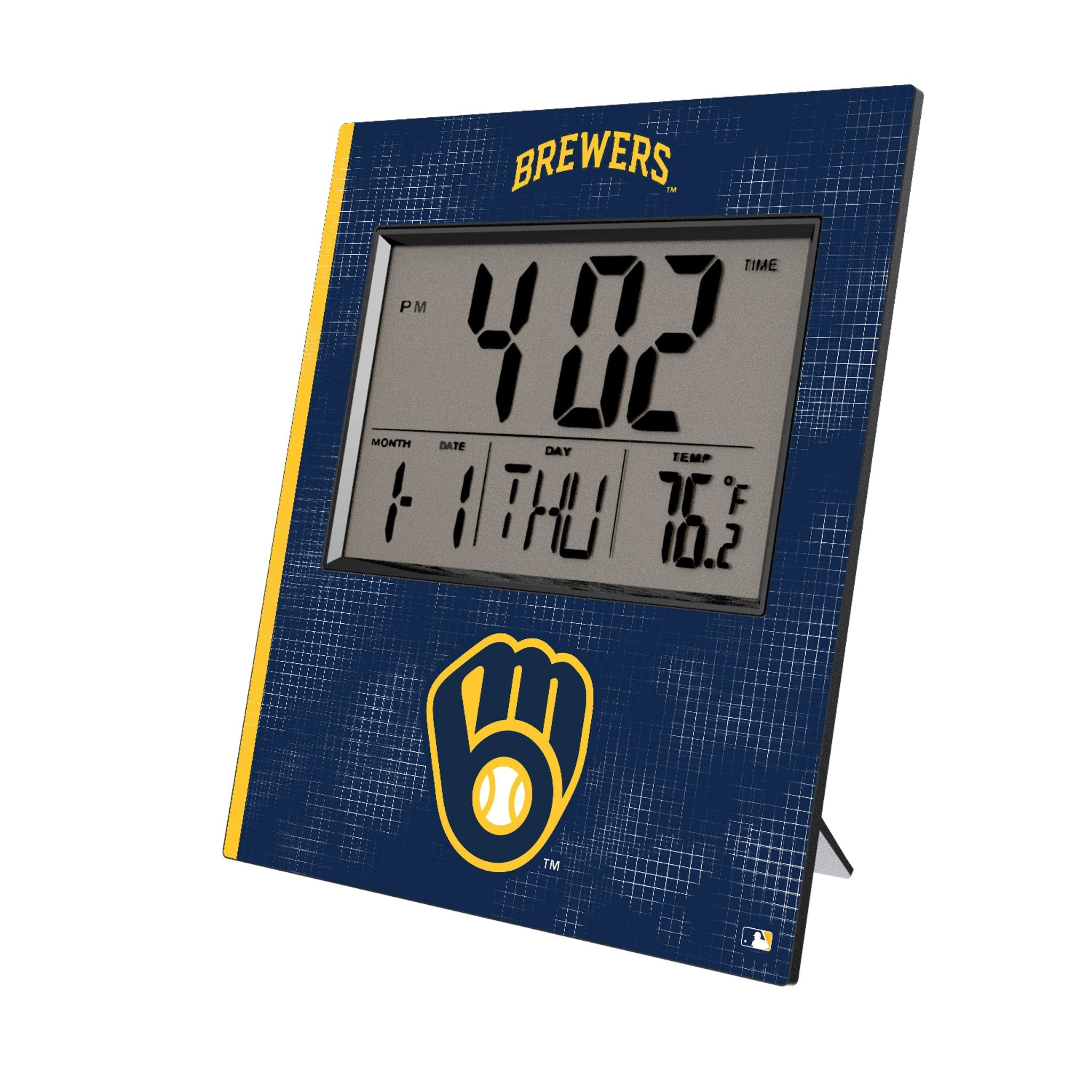 Milwaukee Brewers Hatch Wall Clock - Sports Gifts, Sports Memorabilia, Sports Collectibles, Fan Shop