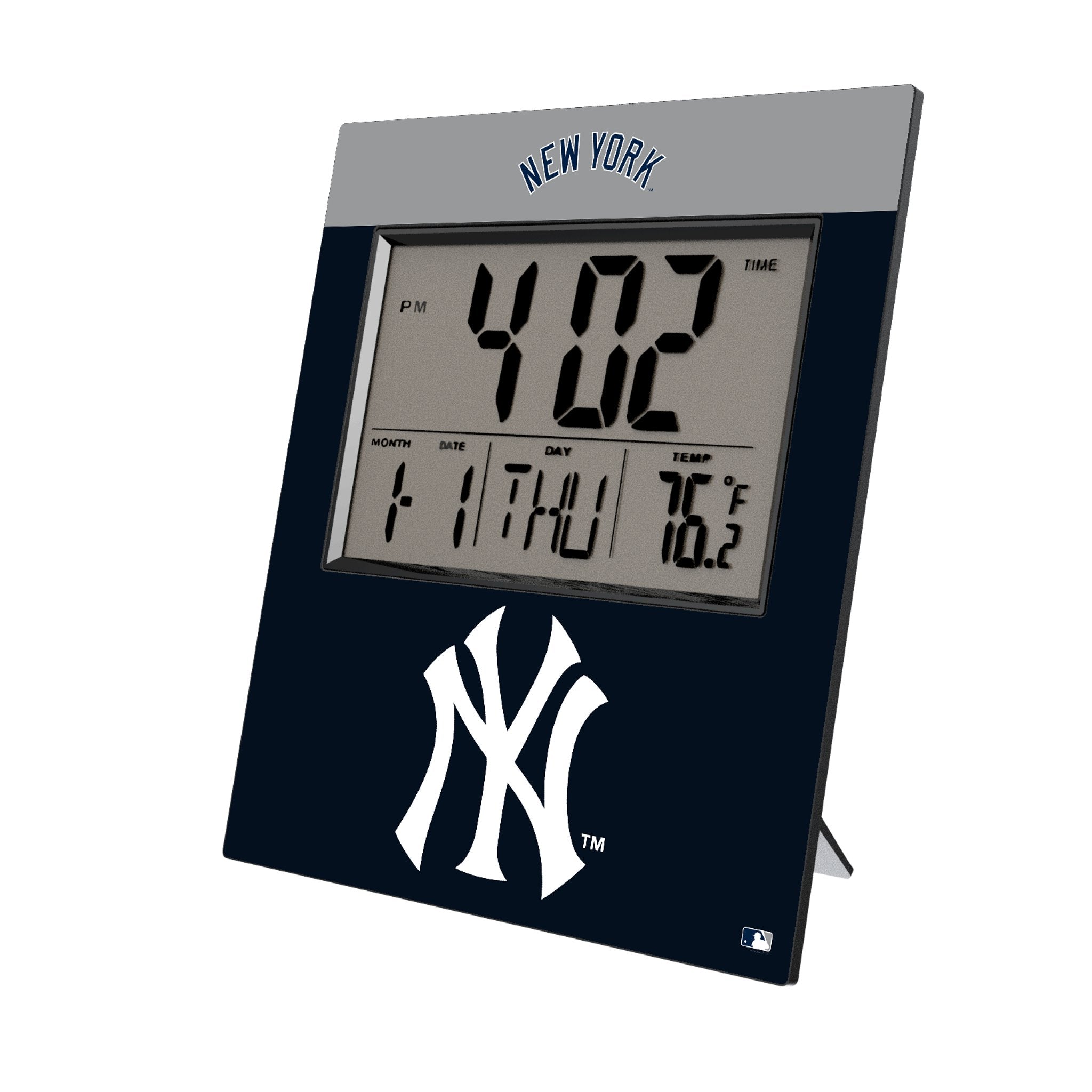 New York Yankees Color Block Wall Clock - Sports Gifts, Sports Memorabilia, Sports Collectibles, Fan Shop