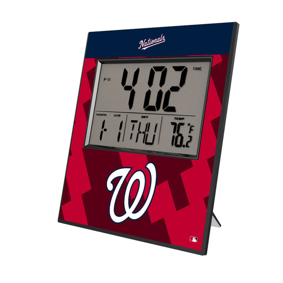 Washington Nationals Color Block Wall Clock - Sports Gifts, Sports Memorabilia, Sports Collectibles, Fan Shop