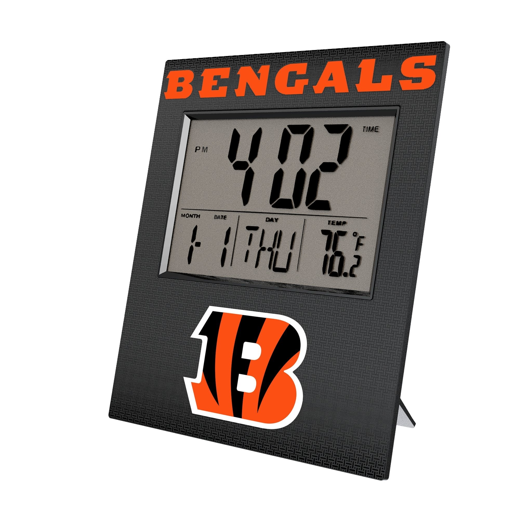 Cincinnati Bengals Linen Wall Clock - Sports Gifts, Sports Memorabilia, Sports Collectibles, Fan Shop