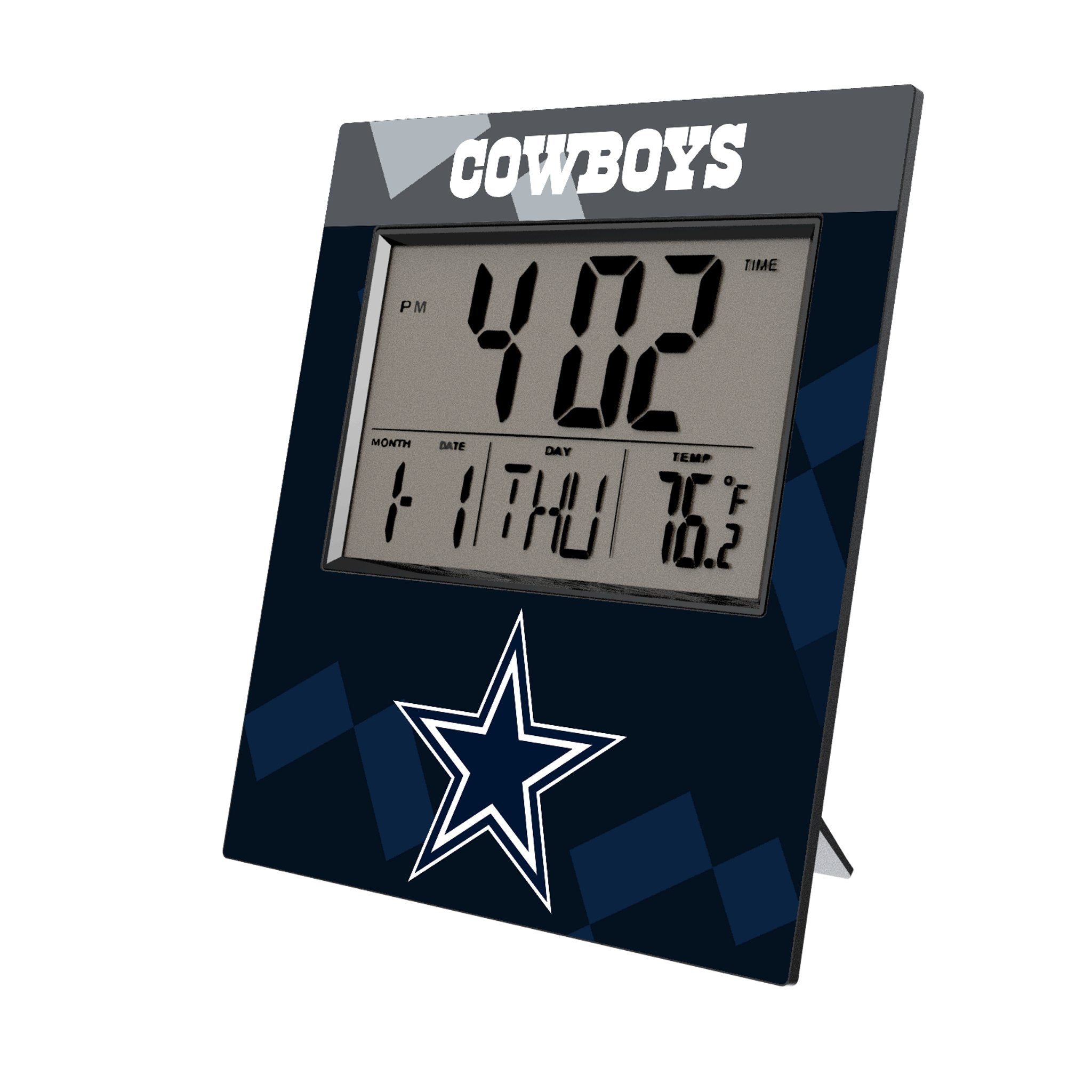 Dallas Cowboys Color Block Wall Clock - Sports Gifts, Sports Memorabilia, Sports Collectibles, Fan Shop