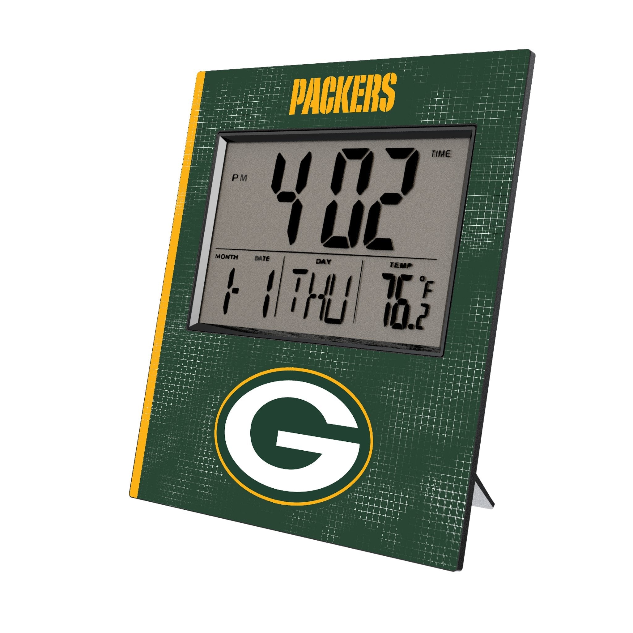 Green Bay Packers Hatch Wall Clock - Sports Gifts, Sports Memorabilia, Sports Collectibles, Fan Shop