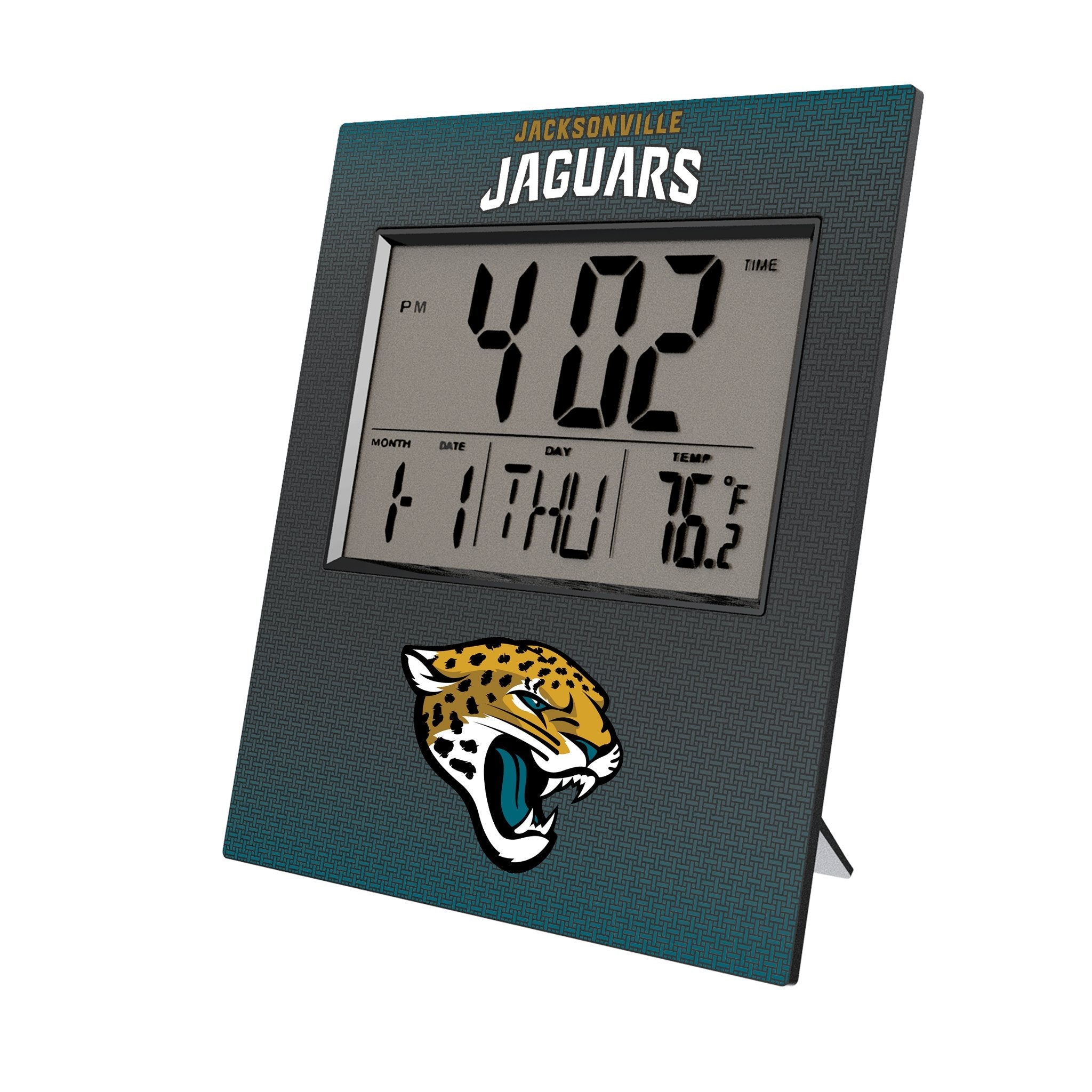 Jacksonville Jaguars Linen Wall Clock - Sports Gifts, Sports Memorabilia, Sports Collectibles, Fan Shop
