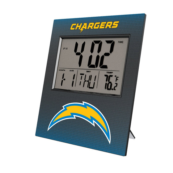 Los Angeles Chargers Linen Wall Clock - Sports Gifts, Sports Memorabilia, Sports Collectibles, Fan Shop