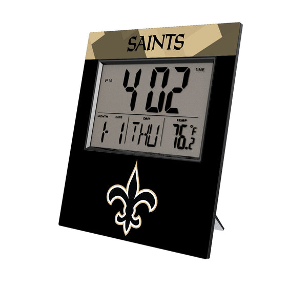 New Orleans Saints Color Block Wall Clock - Sports Gifts, Sports Memorabilia, Sports Collectibles, Fan Shop