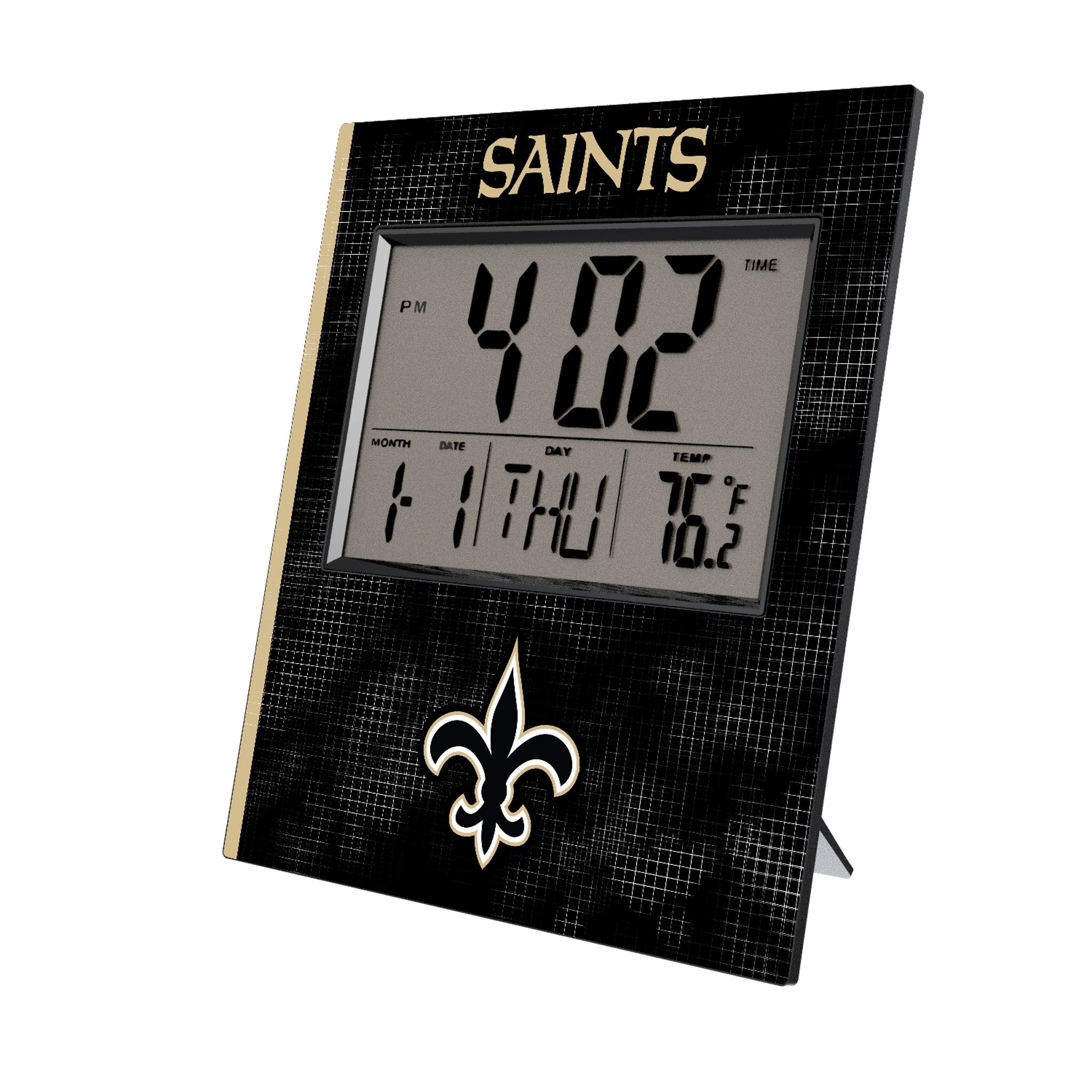 New Orleans Saints Hatch Wall Clock - Sports Gifts, Sports Memorabilia, Sports Collectibles, Fan Shop
