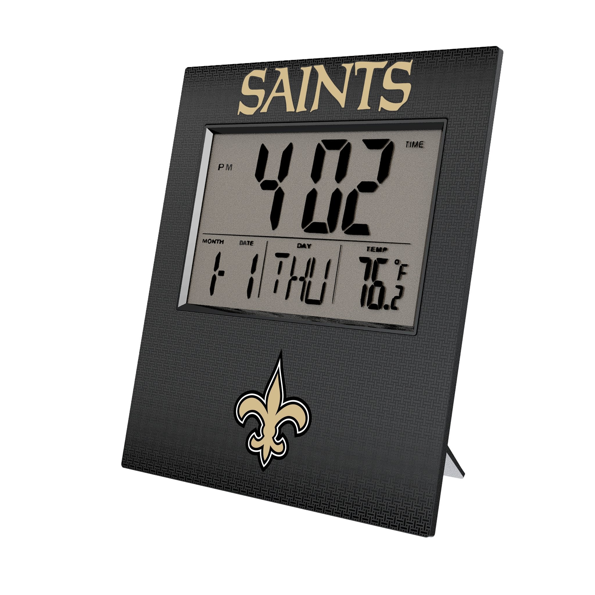 New Orleans Saints Linen Wall Clock - Sports Gifts, Sports Memorabilia, Sports Collectibles, Fan Shop