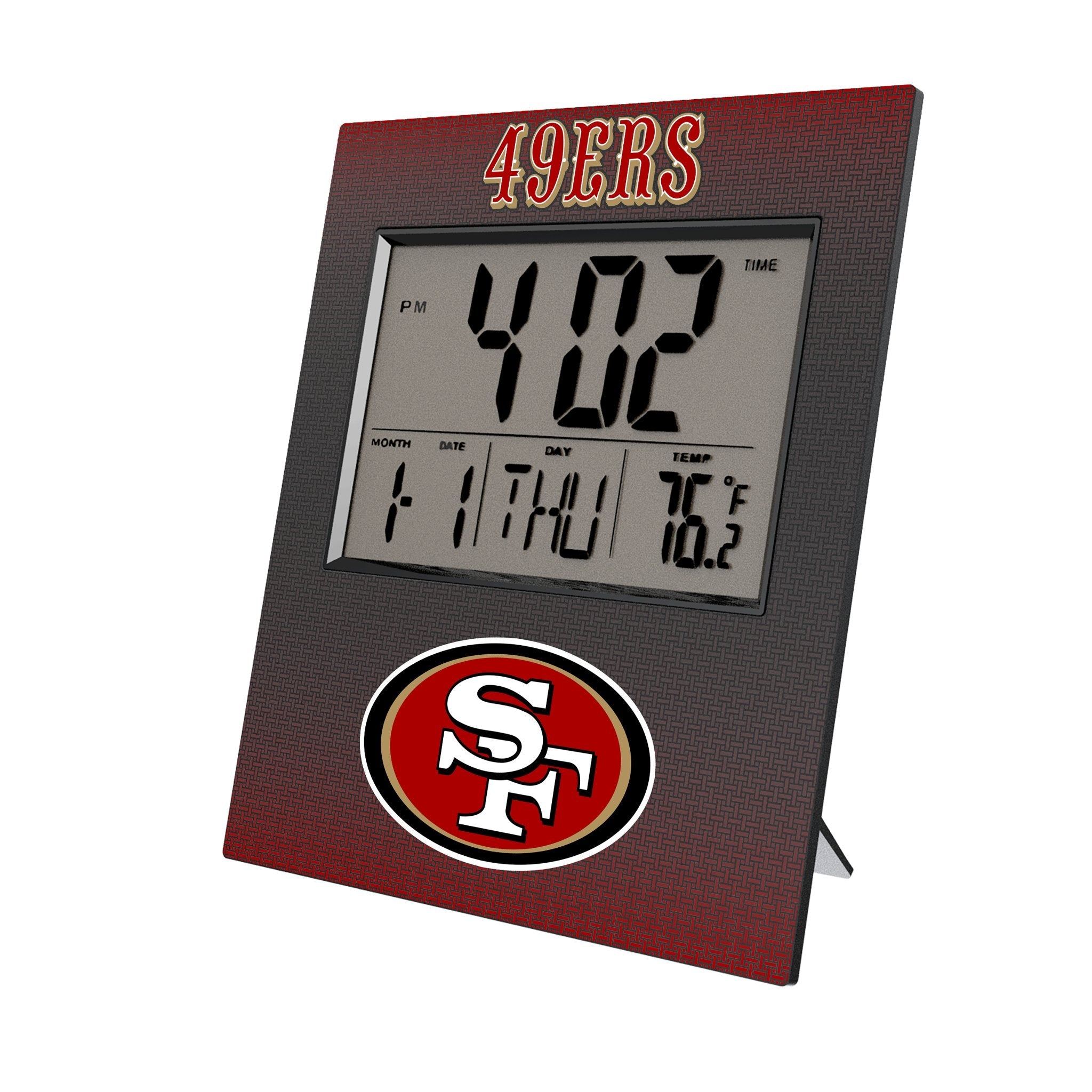 San Francisco 49ers Linen Wall Clock - Sports Gifts, Sports Memorabilia, Sports Collectibles, Fan Shop