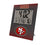 San Francisco 49ers Linen Wall Clock - Sports Gifts, Sports Memorabilia, Sports Collectibles, Fan Shop