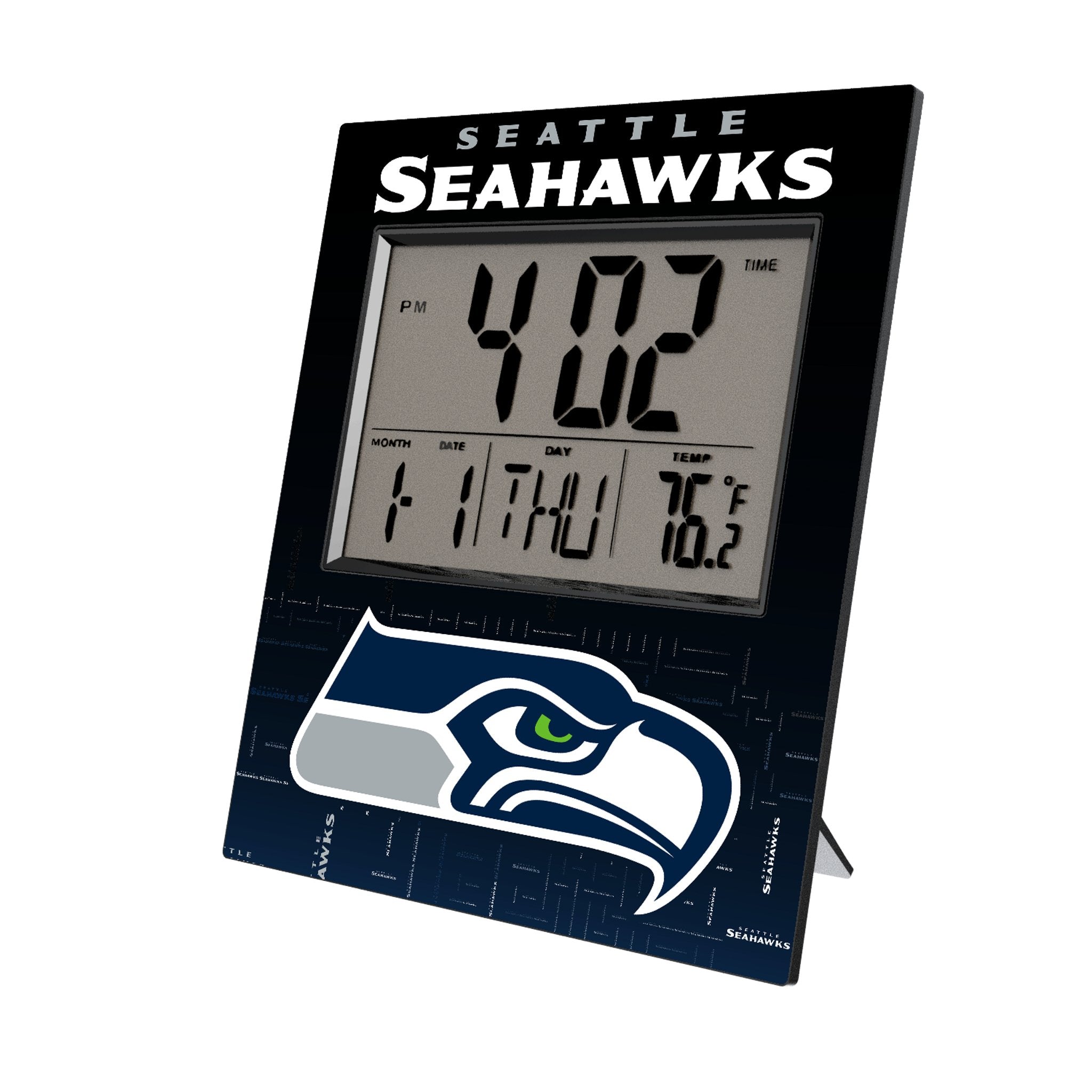 Seattle Seahawks Quadtile Wall Clock - Sports Gifts, Sports Memorabilia, Sports Collectibles, Fan Shop