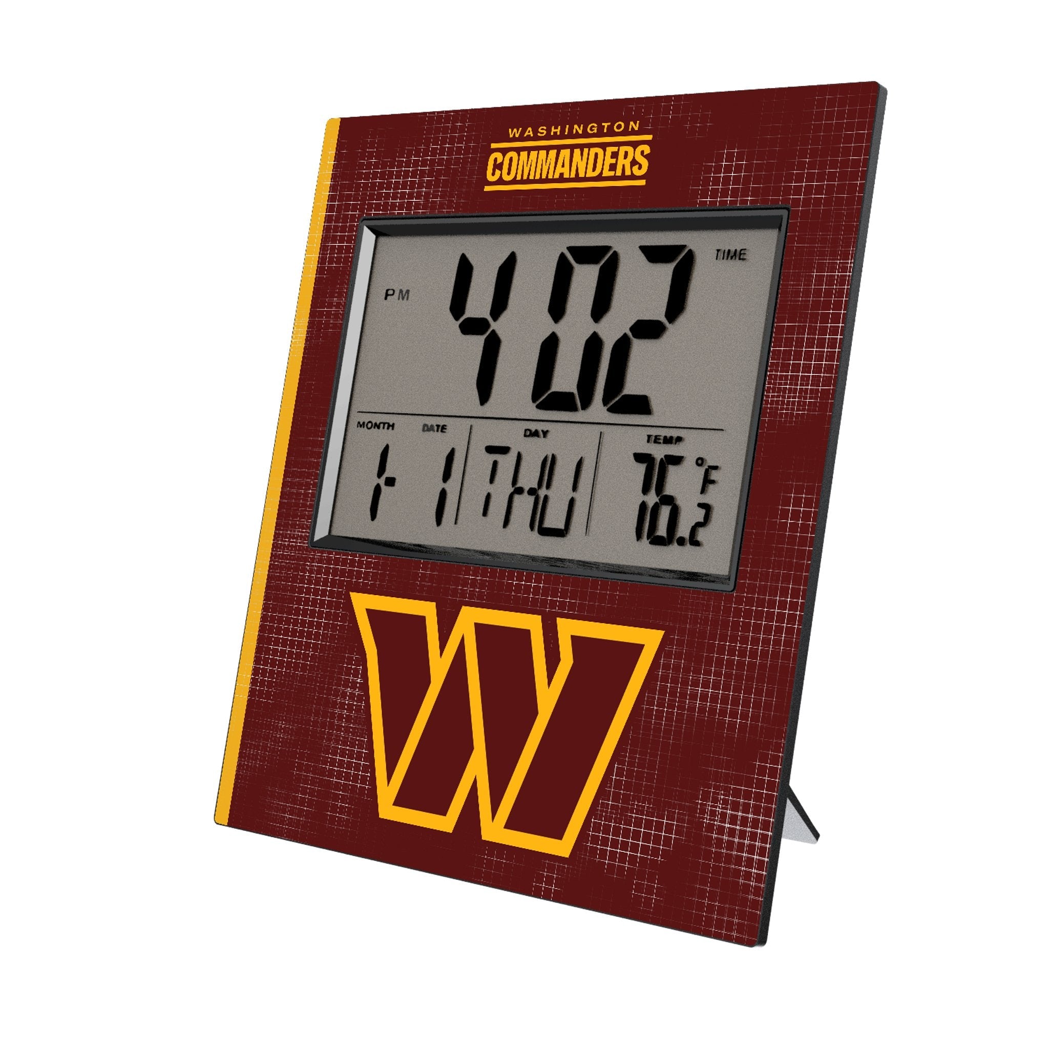 Washington Commanders Hatch Wall Clock - Sports Gifts, Sports Memorabilia, Sports Collectibles, Fan Shop