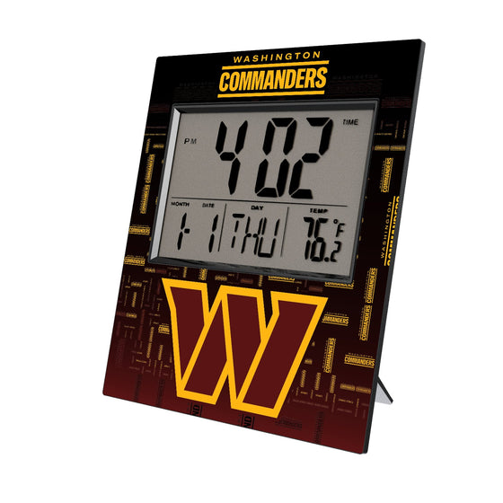 Washington Commanders Quadtile Wall Clock - Sports Gifts, Sports Memorabilia, Sports Collectibles, Fan Shop