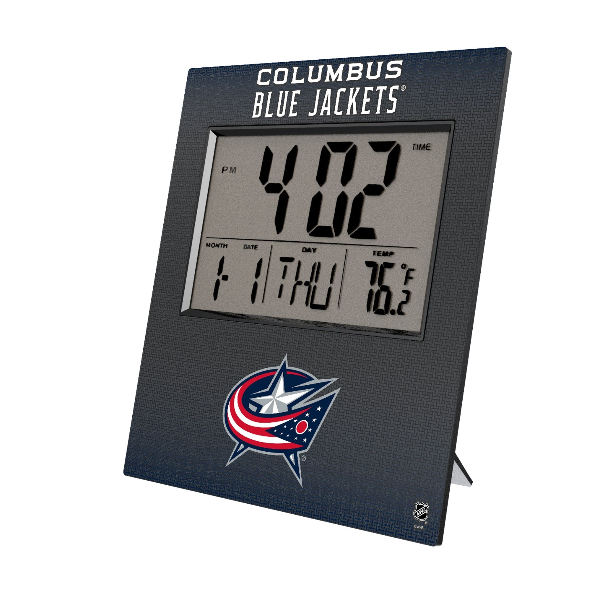 Columbus Blue Jackets Linen Wall Clock - Sports Gifts, Sports Memorabilia, Sports Collectibles, Fan Shop