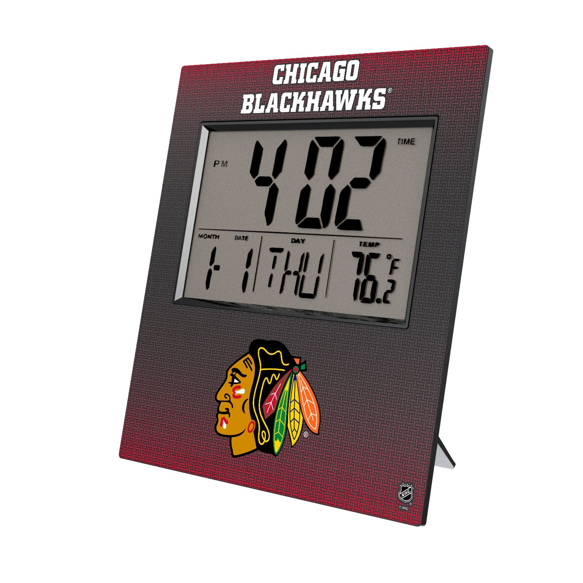 Chicago Blackhawks Linen Wall Clock - Sports Gifts, Sports Memorabilia, Sports Collectibles, Fan Shop