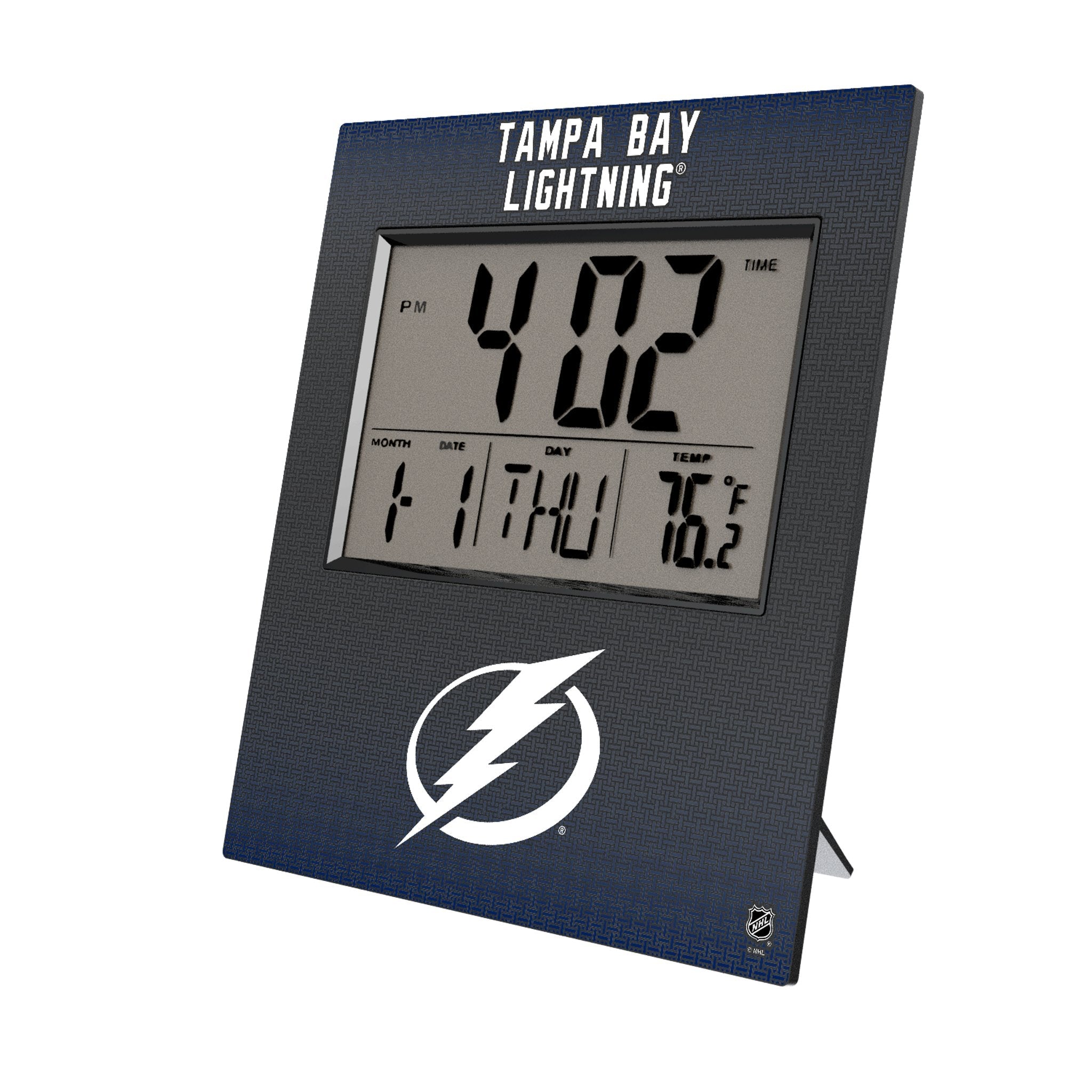Tampa Bay Lightning Linen Wall Clock - Sports Gifts, Sports Memorabilia, Sports Collectibles, Fan Shop
