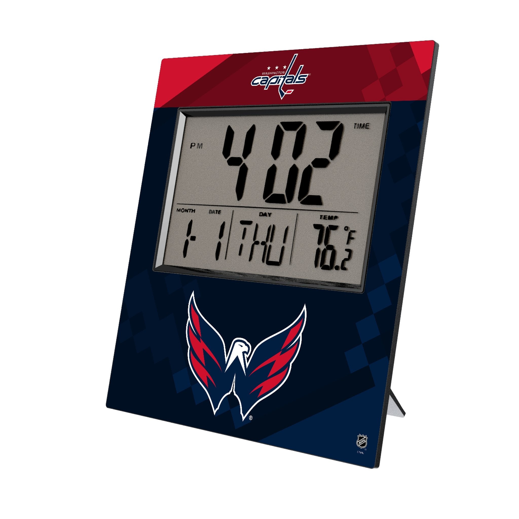 Washington Capitals Color Block Wall Clock - Sports Gifts, Sports Memorabilia, Sports Collectibles, Fan Shop