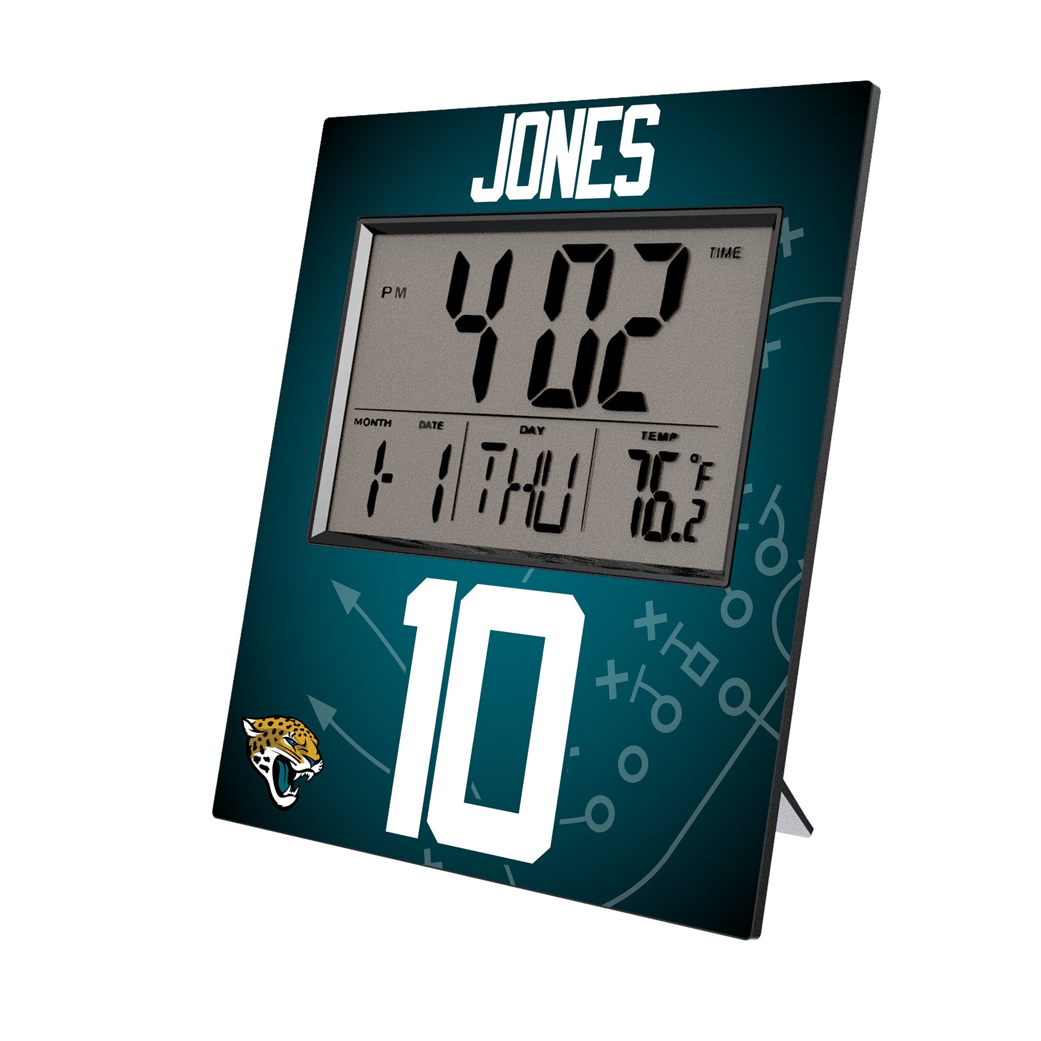 Mac Jones Jacksonville Jaguars 10 Game Tactic Wall Clock - Sports Gifts, Sports Memorabilia, Sports Collectibles, Fan Shop
