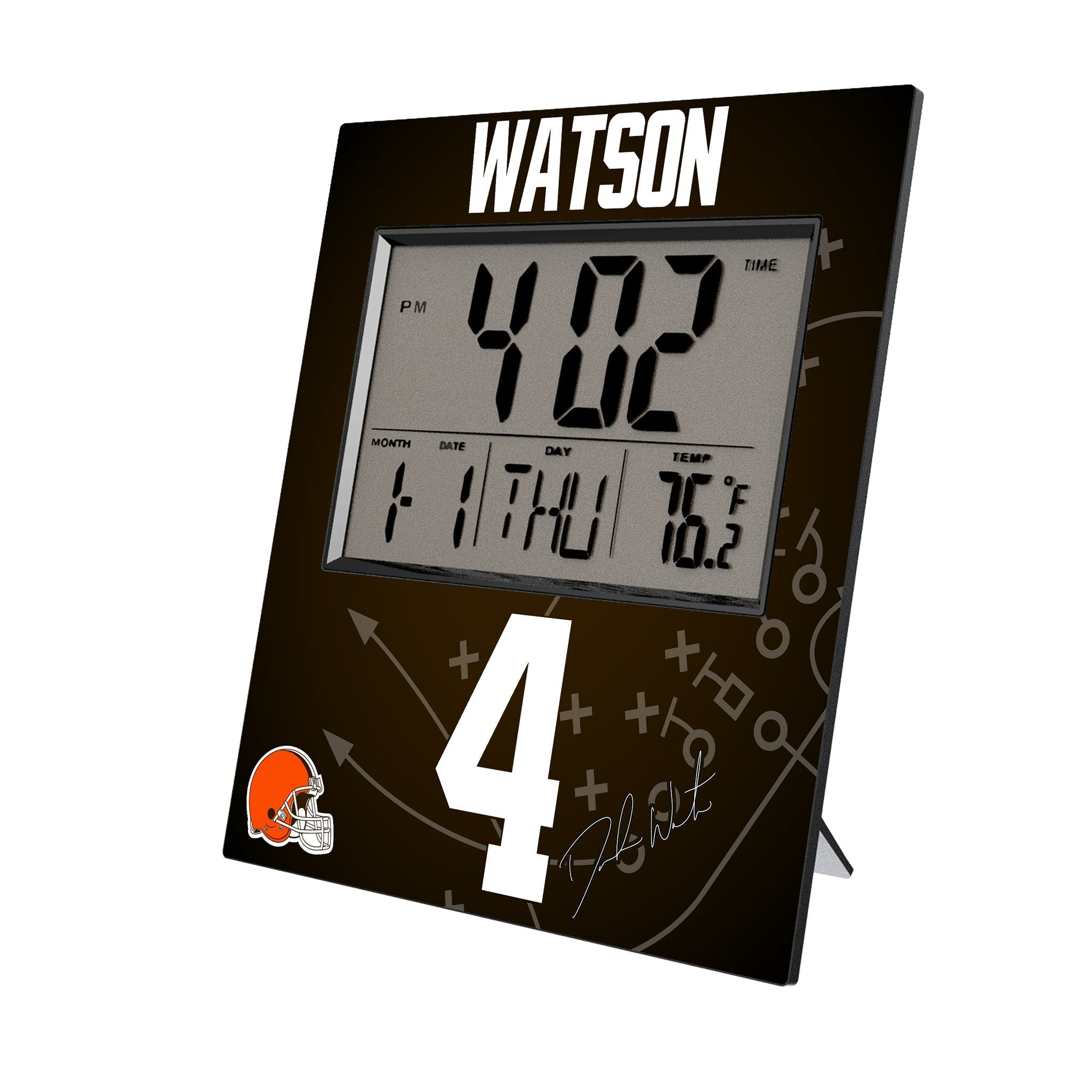 Deshaun Watson Cleveland Browns 4 Game Tactic Wall Clock - Sports Gifts, Sports Memorabilia, Sports Collectibles, Fan Shop