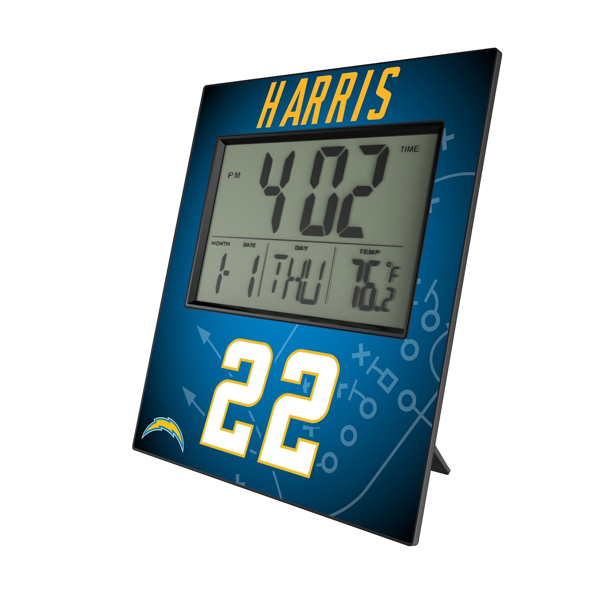 Najee Harris Los Angeles Chargers 22 Game Tactic Wall Clock - Sports Gifts, Sports Memorabilia, Sports Collectibles, Fan Shop