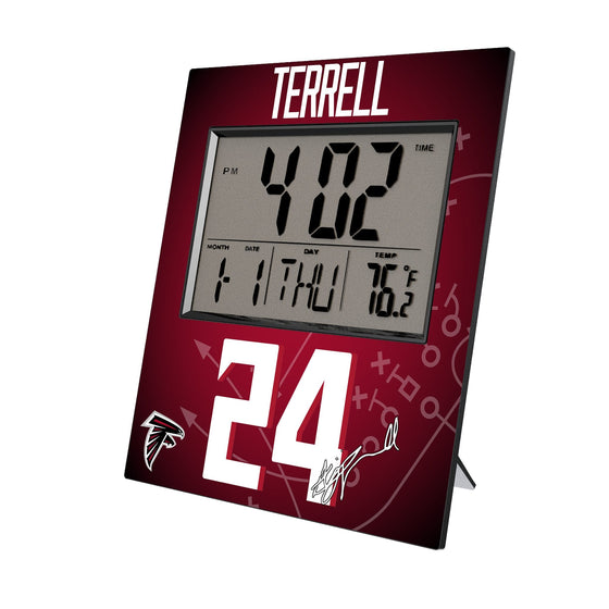 A.J. Terrell Atlanta Falcons 24 Game Tactic Wall Clock - Sports Gifts, Sports Memorabilia, Sports Collectibles, Fan Shop